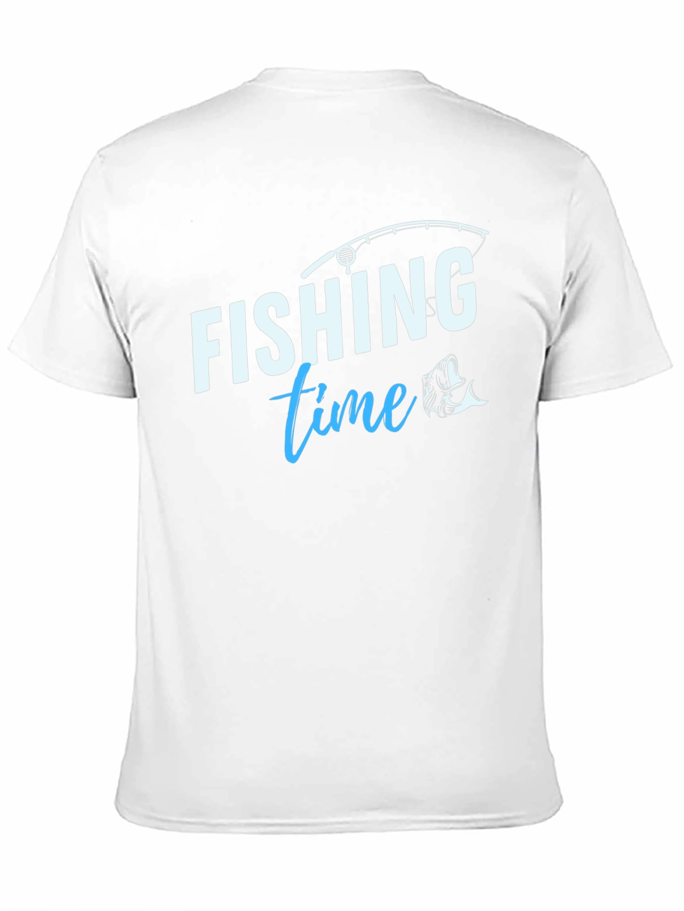 Fishing Time T-Shirt - Black Crew Neck Tee