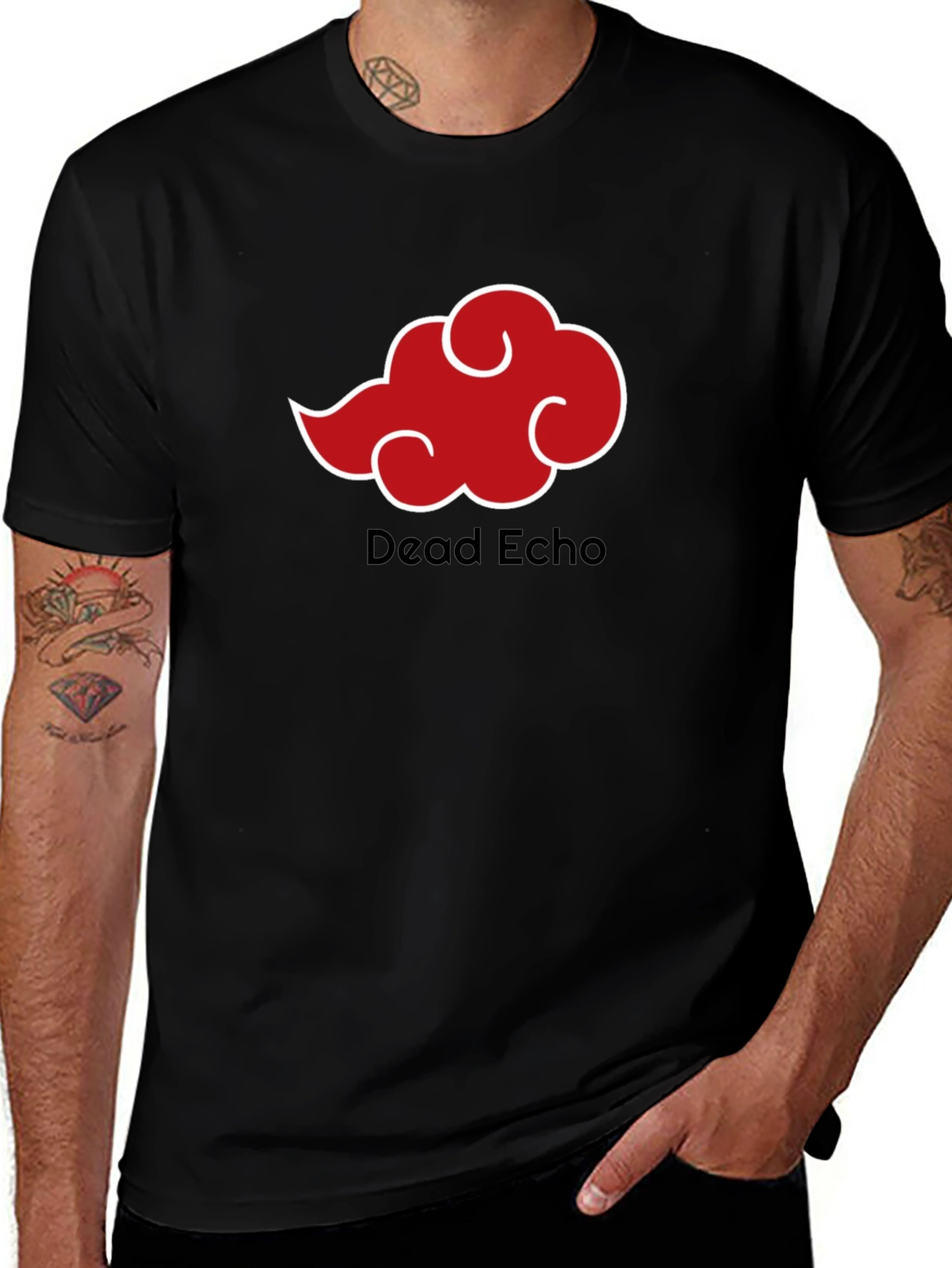 Dead Echo Cloud T-Shirt - Black Anime Style Tee