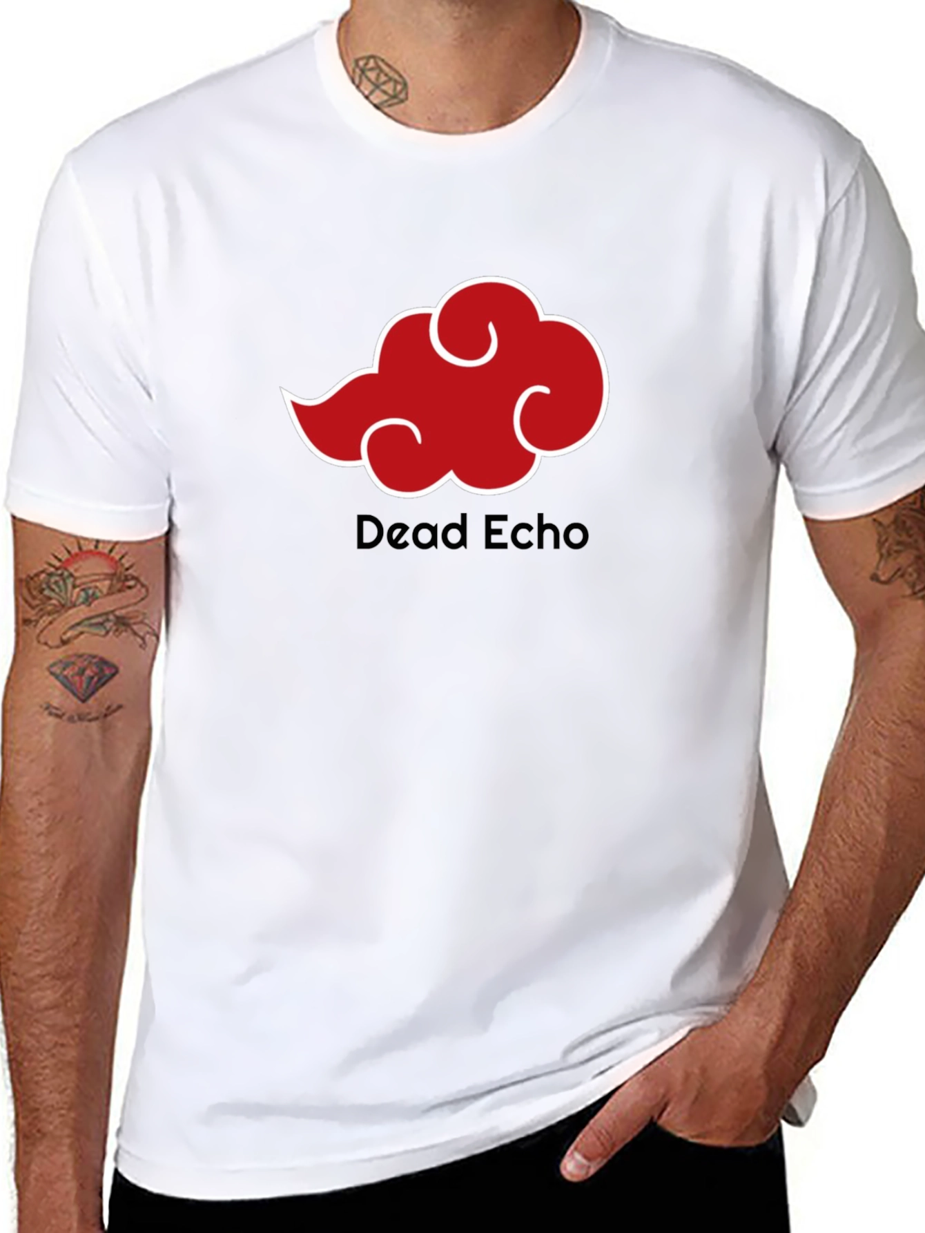 Dead Echo Cloud T-Shirt - Black Anime Style Tee