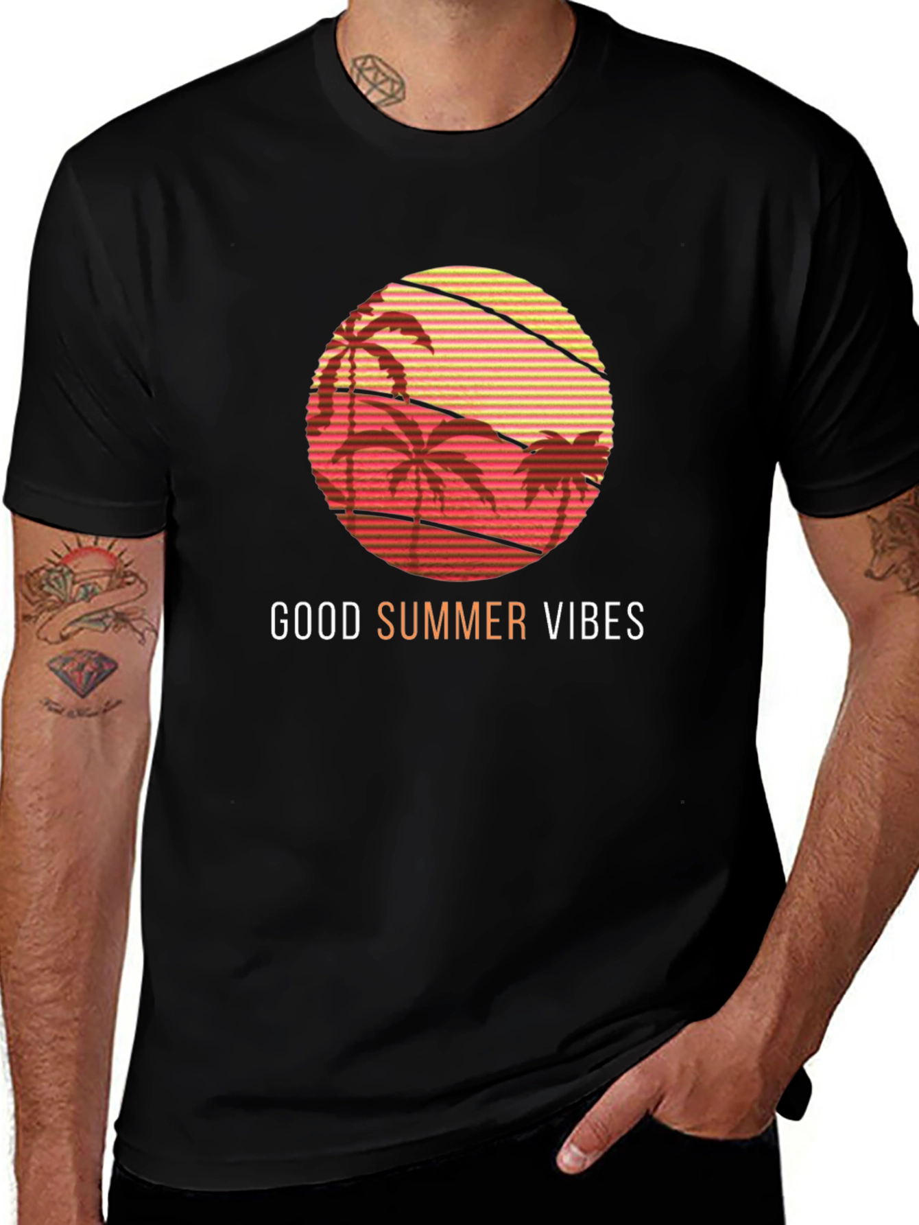 Good Summer Vibes Graphic Tee - Black
