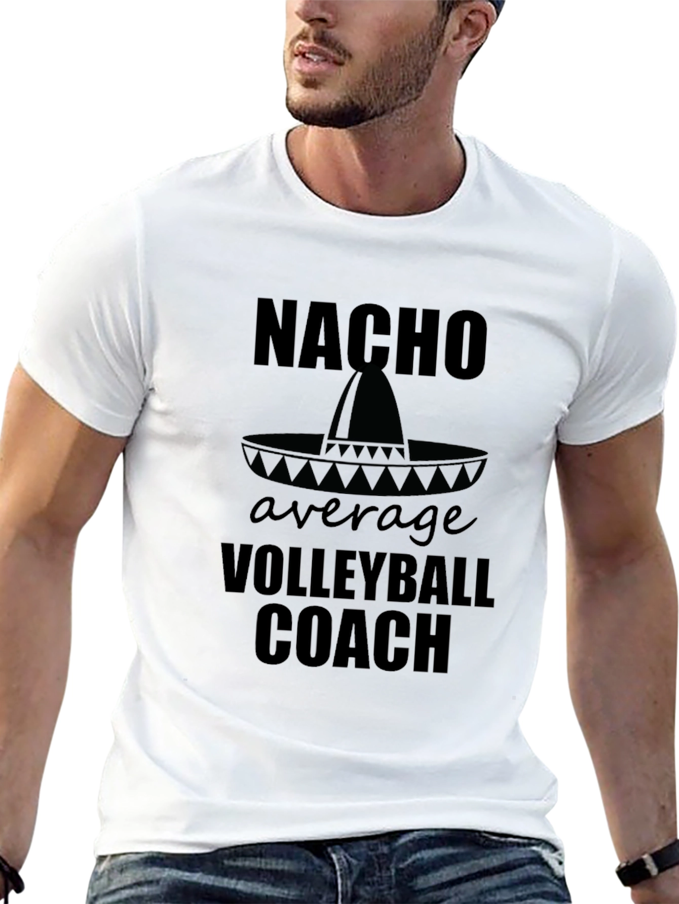 Nacho Average Volleyball Coach T-Shirt