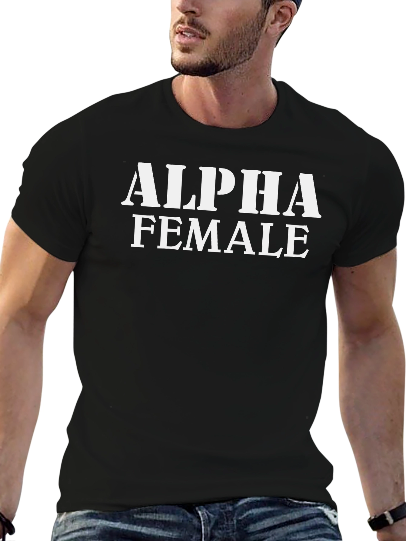 Alpha Female Graphic Tee - Black