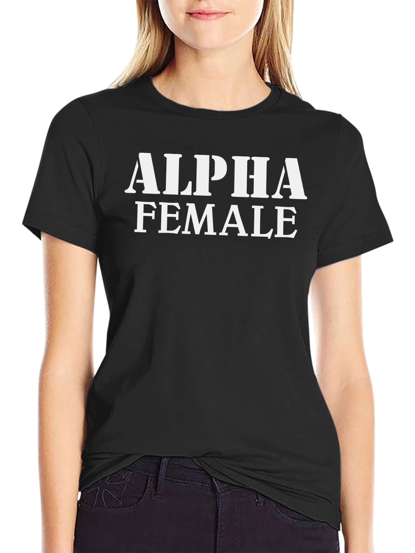 Alpha Female Graphic Tee - Black