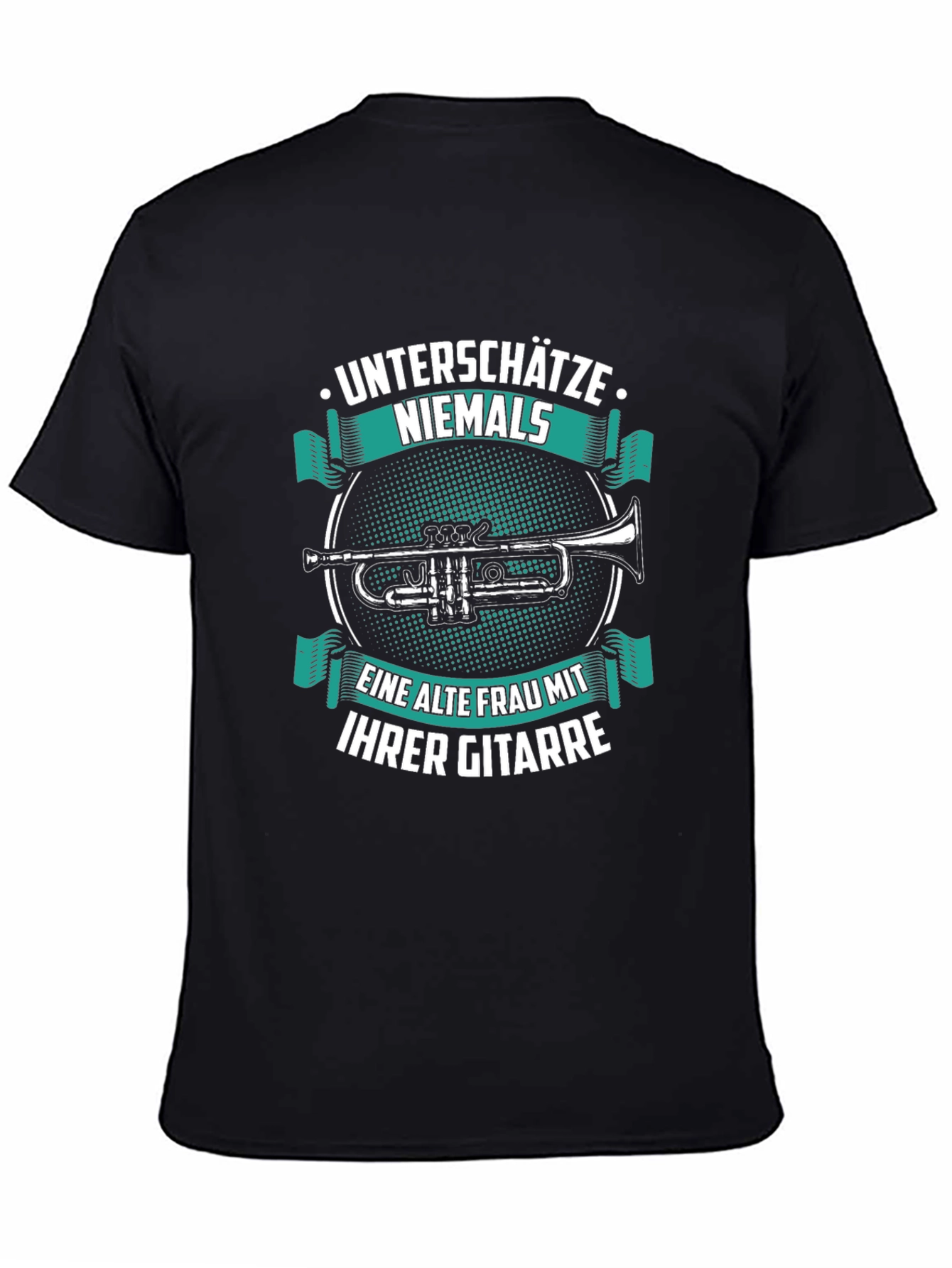 Trumpet Graphic Tee - Unterschatze Niemals