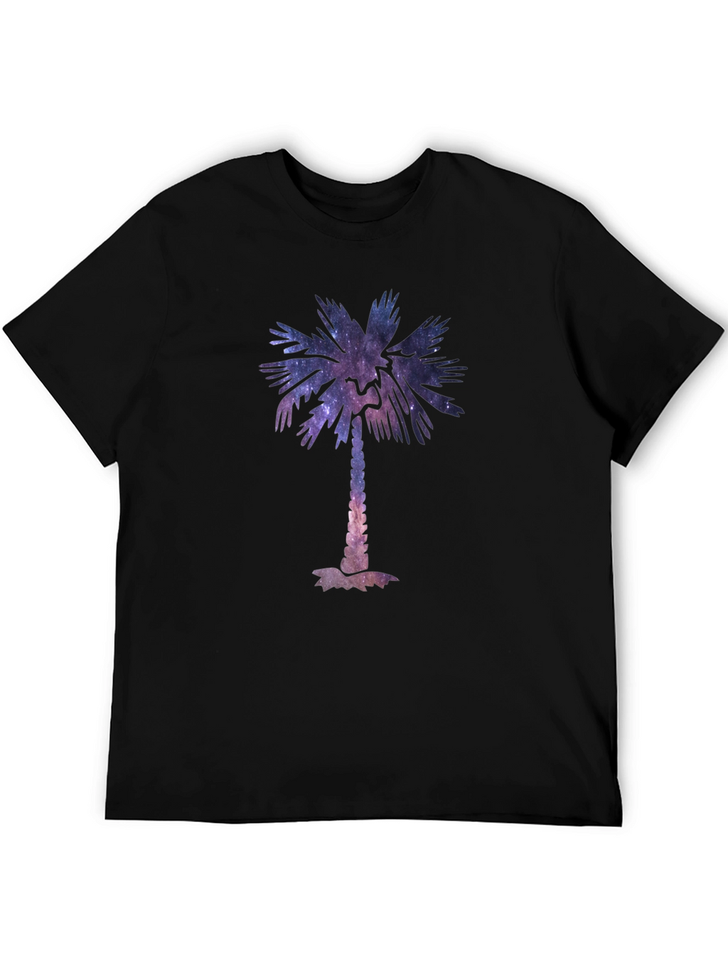 Galaxy Palm Tree Graphic Tee - Cool Unisex T-Shirt