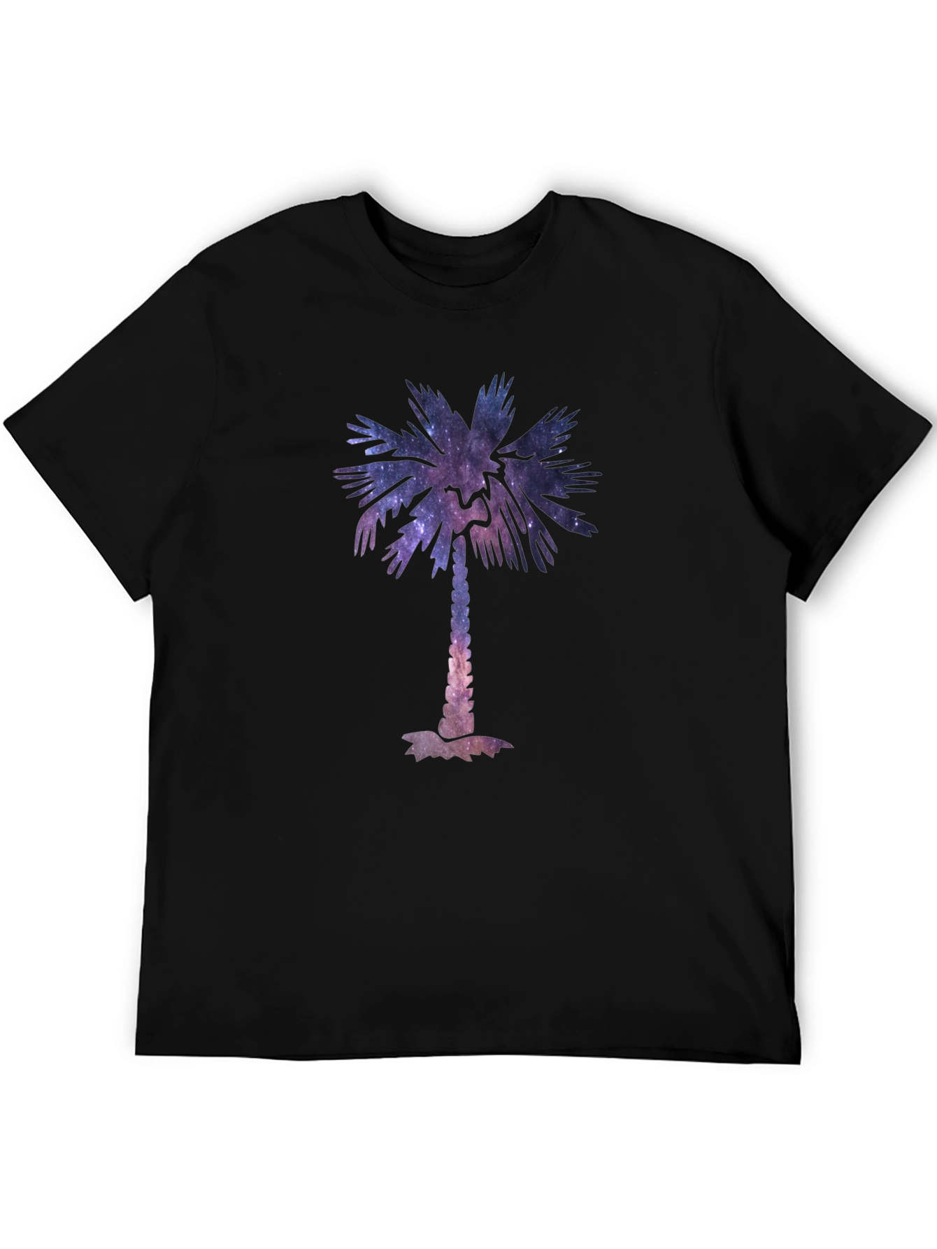 Galaxy Palm Tree Graphic Tee - Cool Unisex T-Shirt
