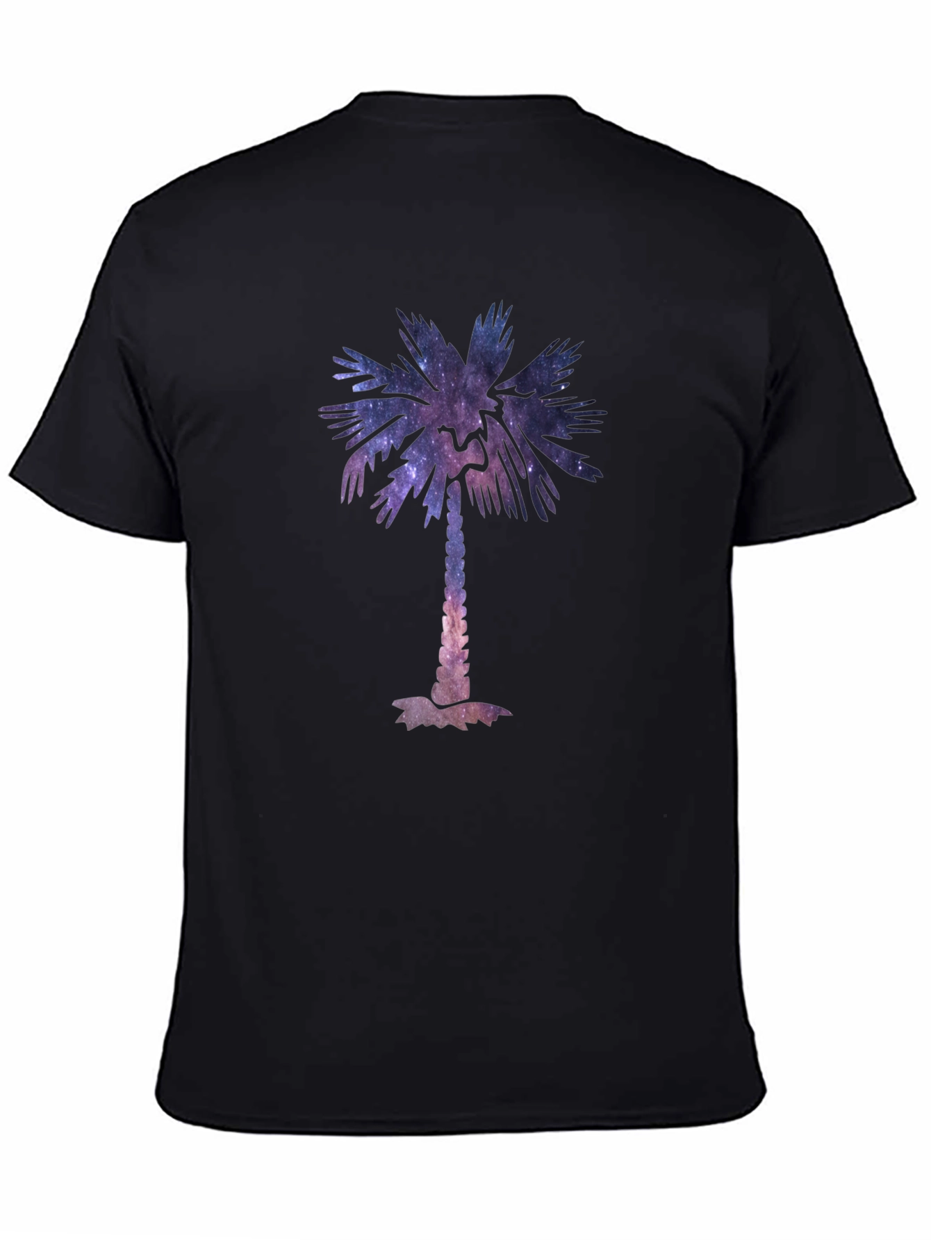 Galaxy Palm Tree Graphic Tee - Cool Unisex T-Shirt