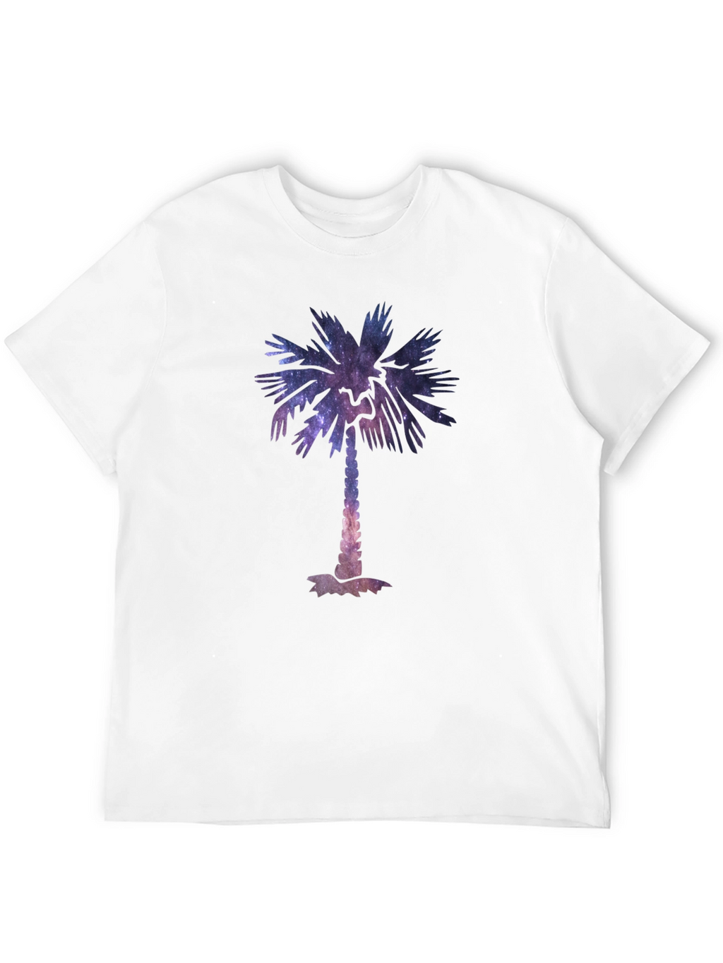 Galaxy Palm Tree Graphic Tee - Cool Unisex T-Shirt