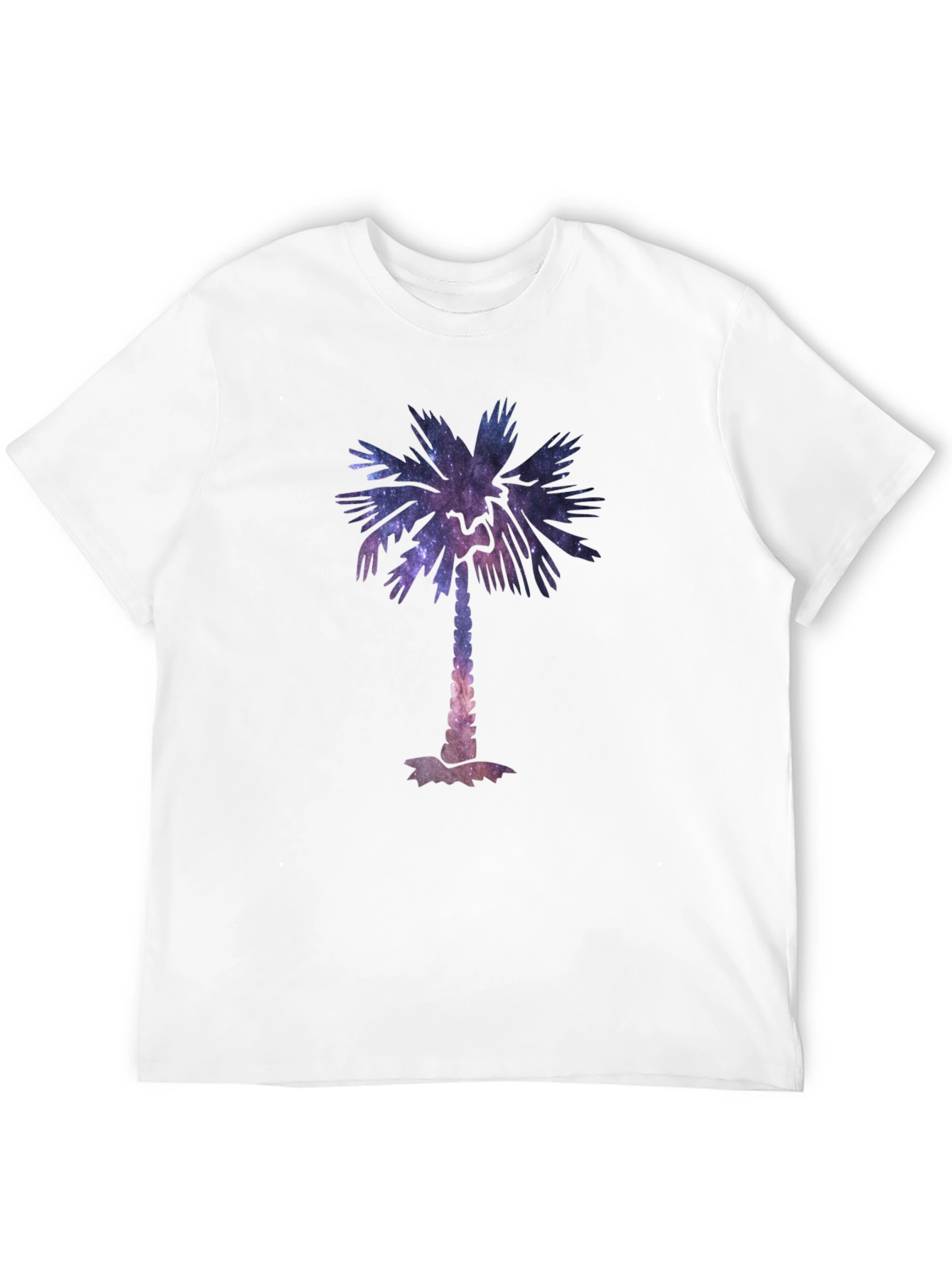 Galaxy Palm Tree Graphic Tee - Cool Unisex T-Shirt