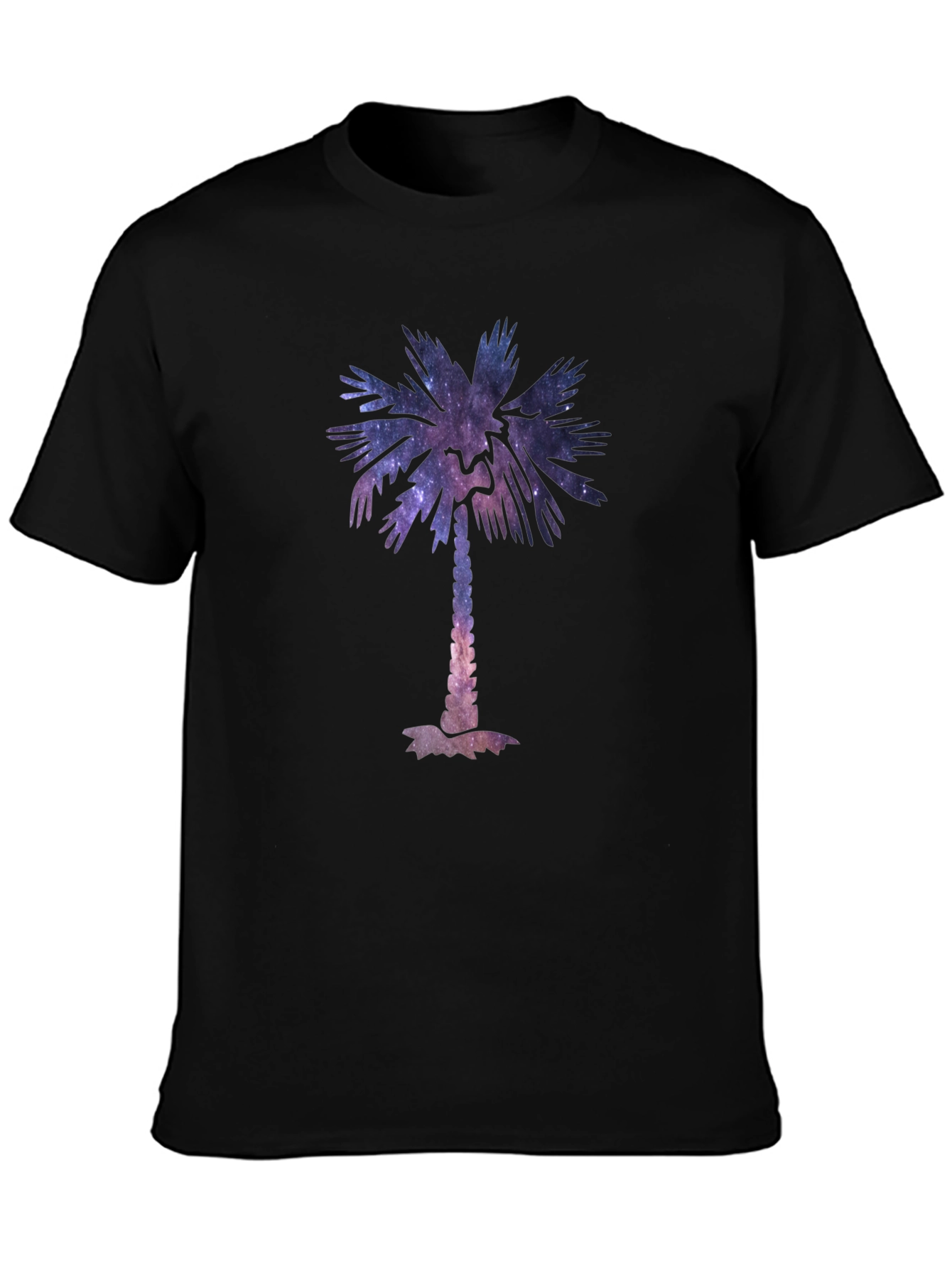 Galaxy Palm Tree Graphic Tee - Cool Unisex T-Shirt