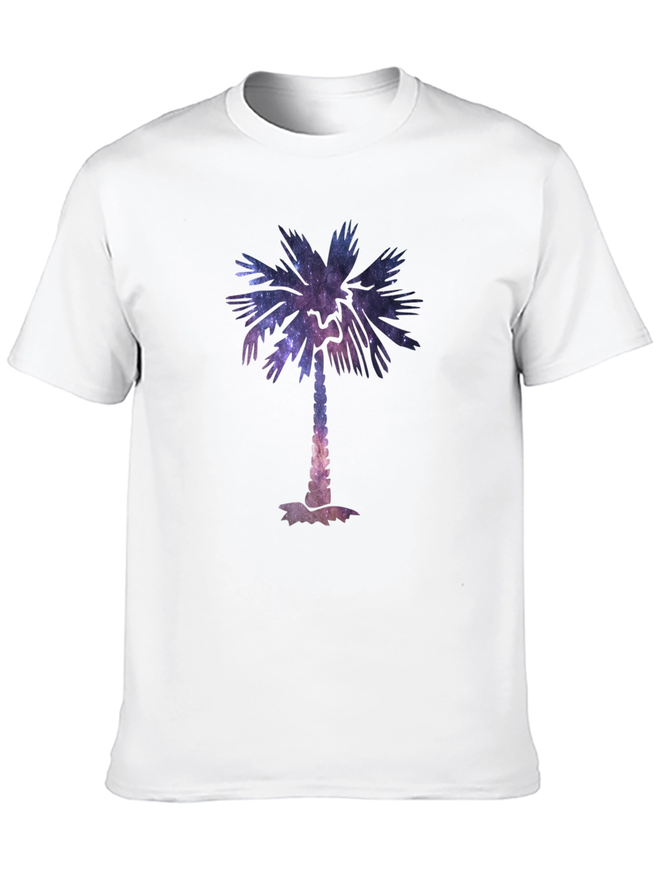 Galaxy Palm Tree Graphic Tee - Cool Unisex T-Shirt
