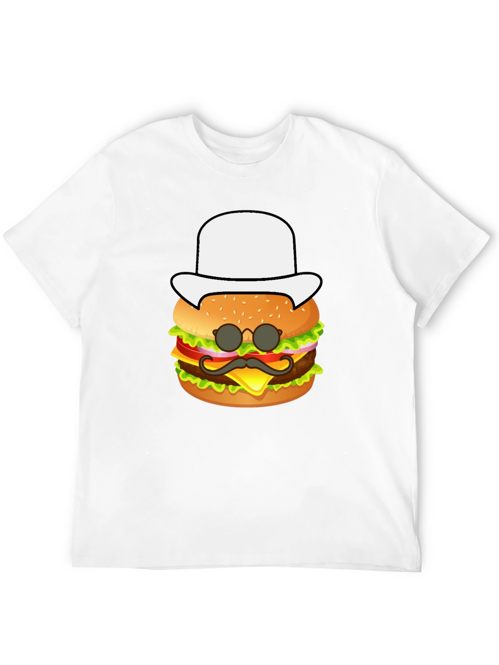 Burger Graphic Tee - Funny Food Shirt