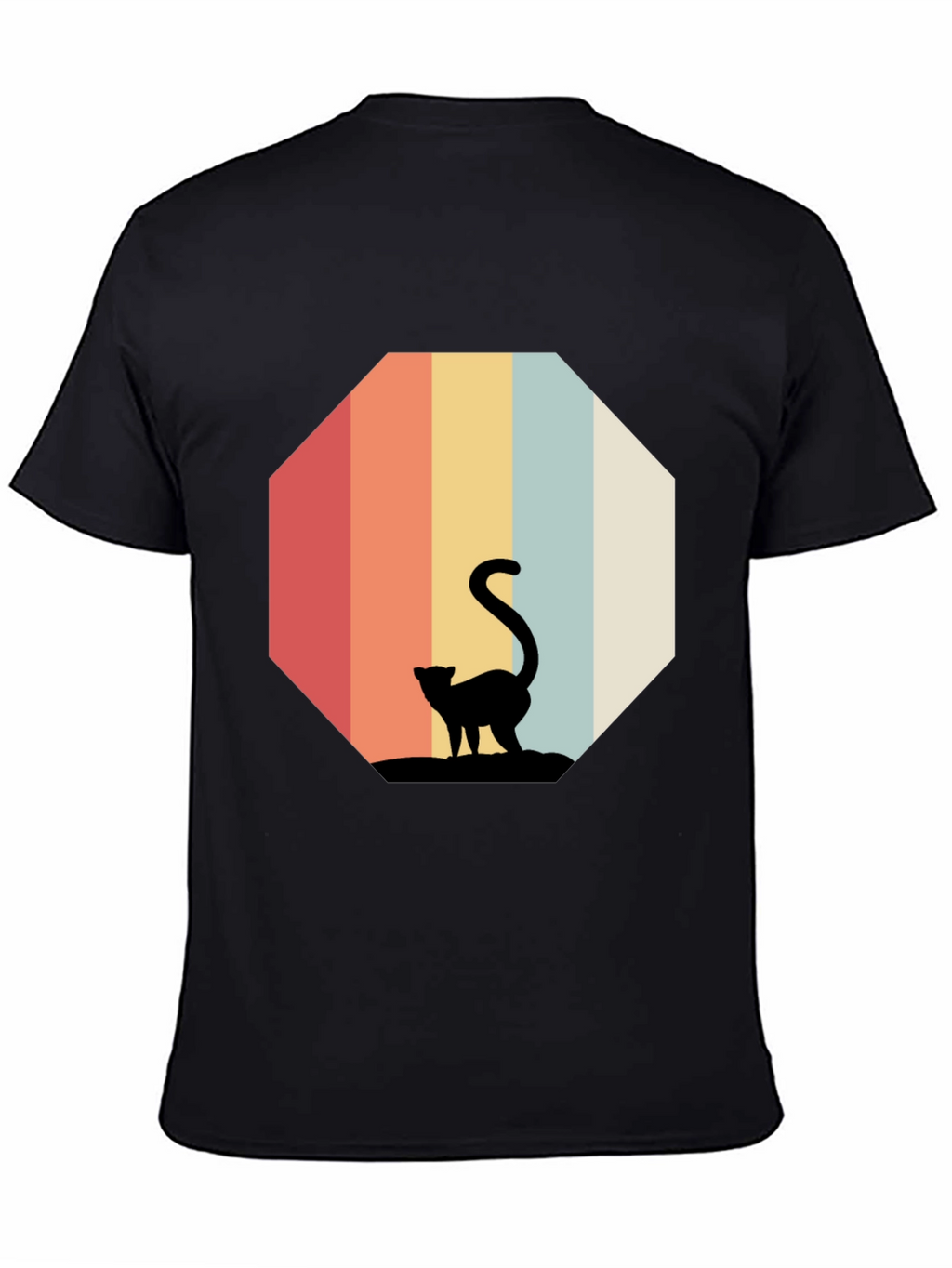 Retro Cat Silhouette T-Shirt