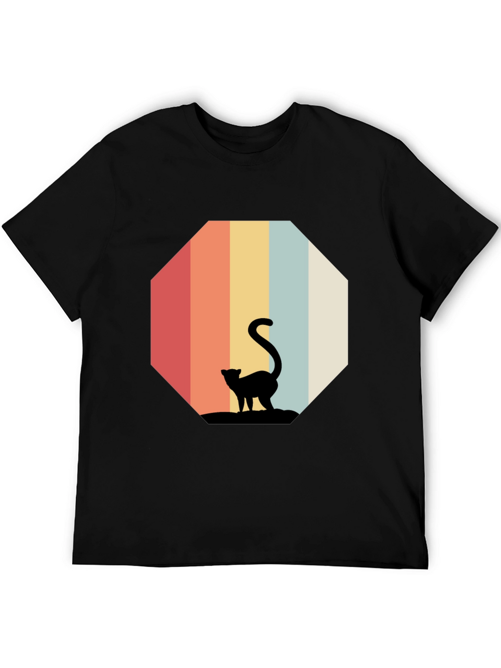Retro Cat Silhouette T-Shirt