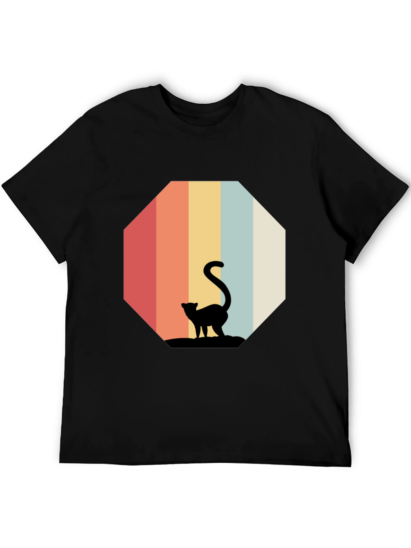 Retro Cat Silhouette T-Shirt