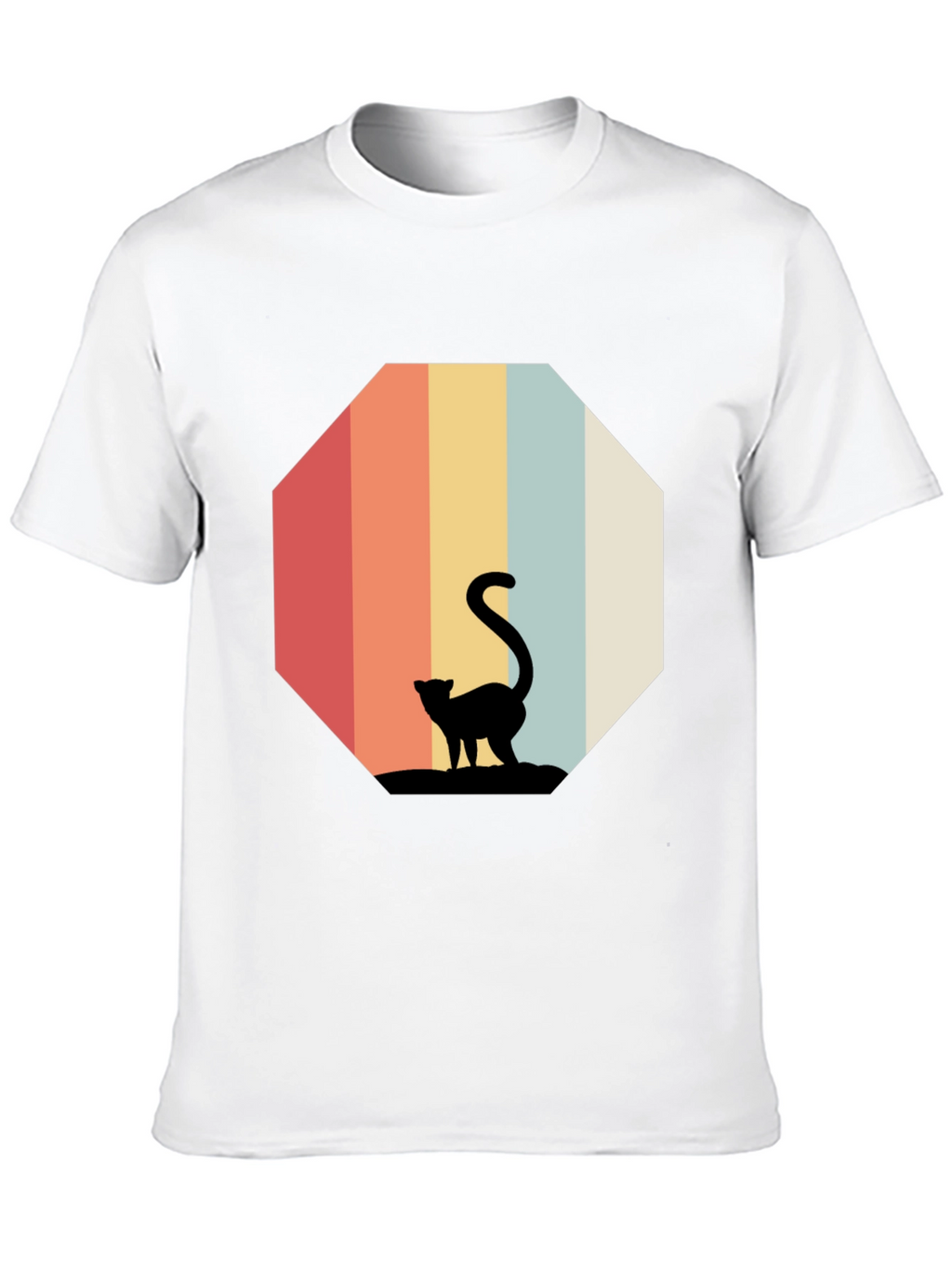 Retro Cat Silhouette T-Shirt