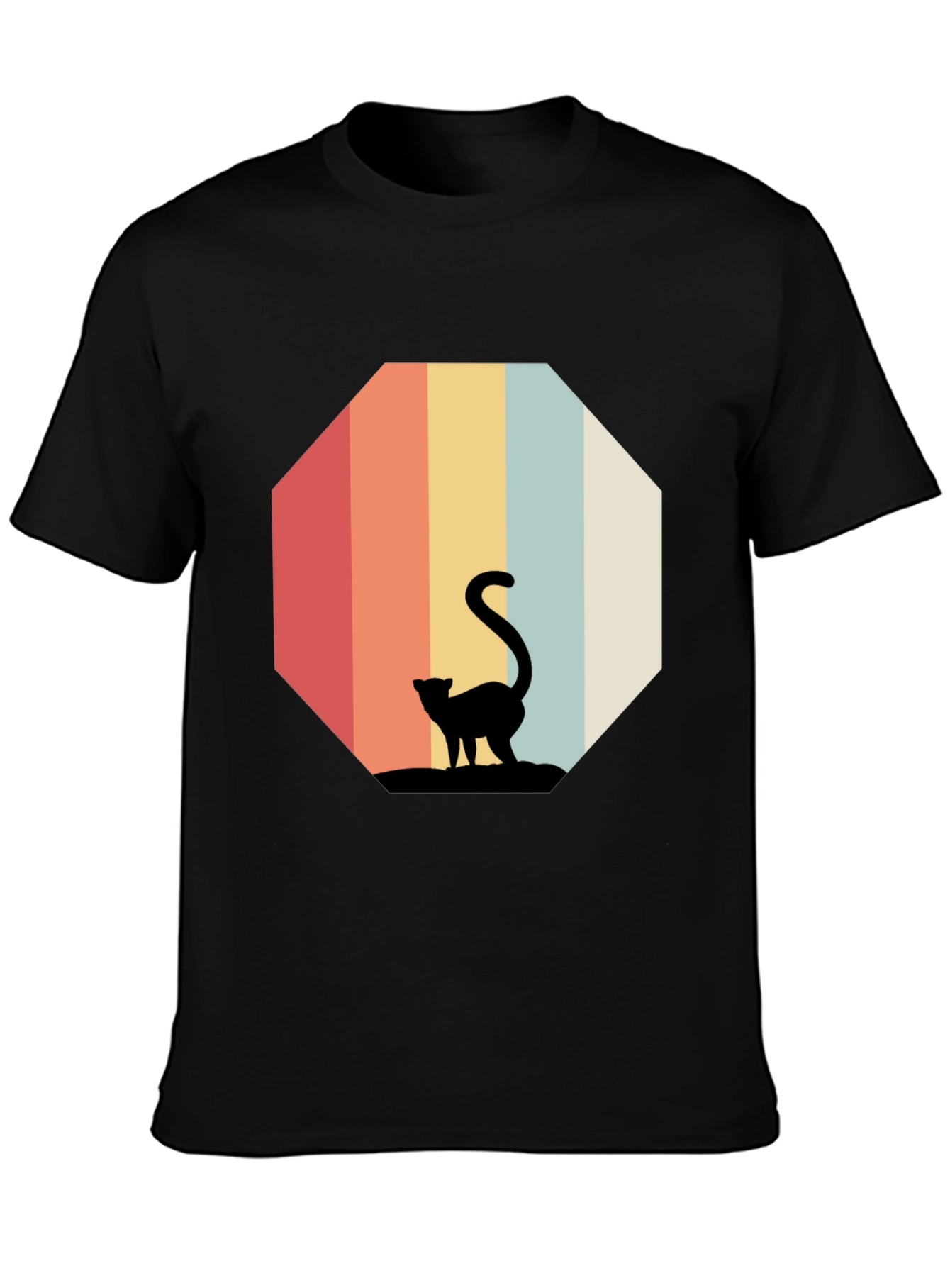 Retro Cat Silhouette T-Shirt