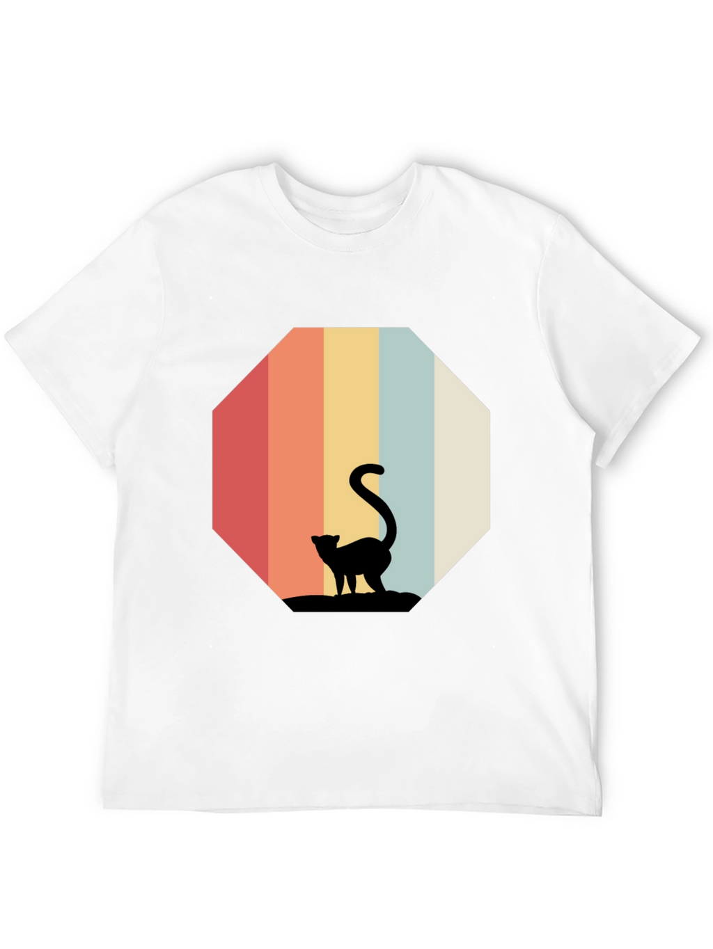 Retro Cat Silhouette T-Shirt