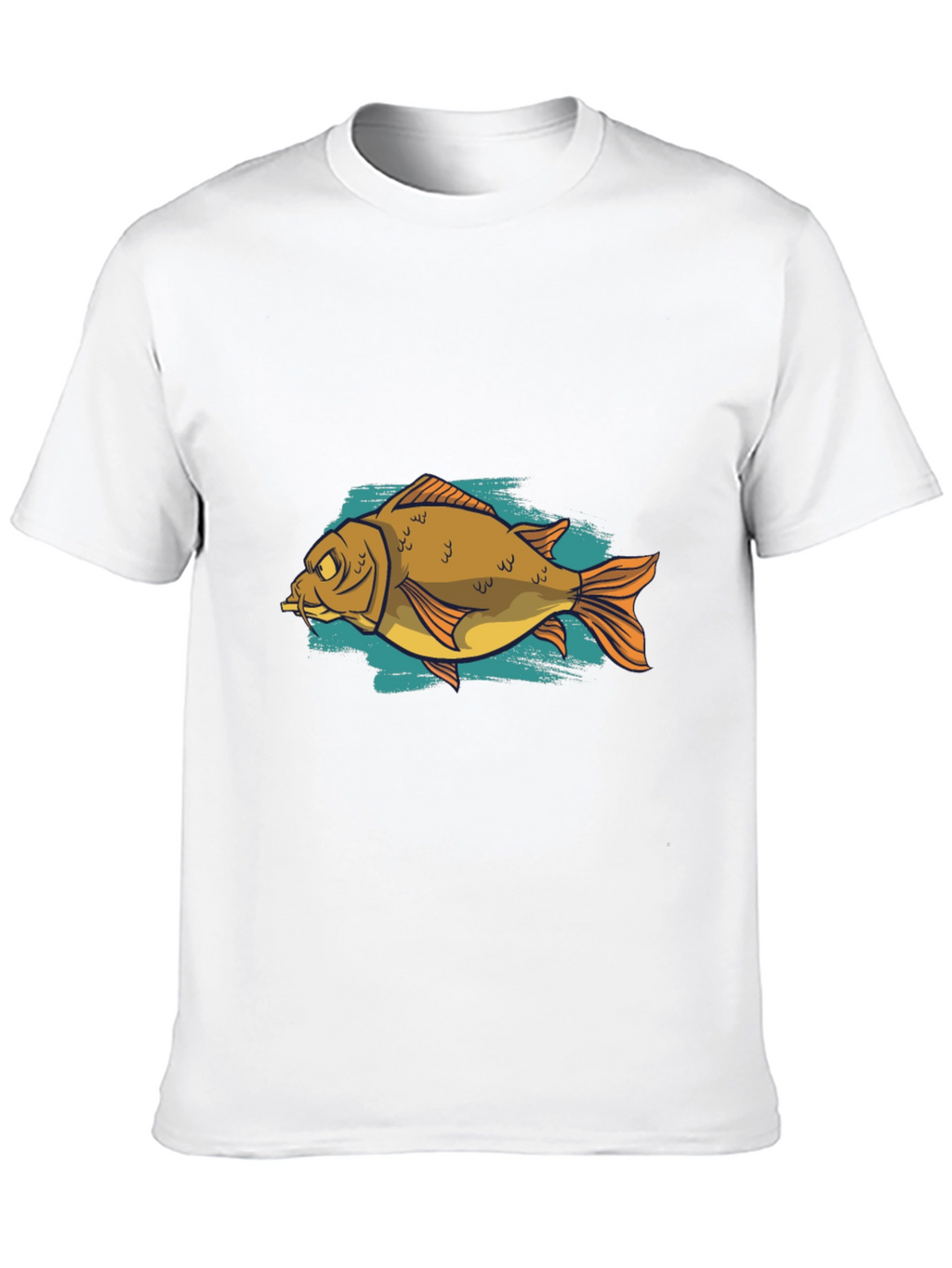 Funny Fish Graphic Black T-Shirt