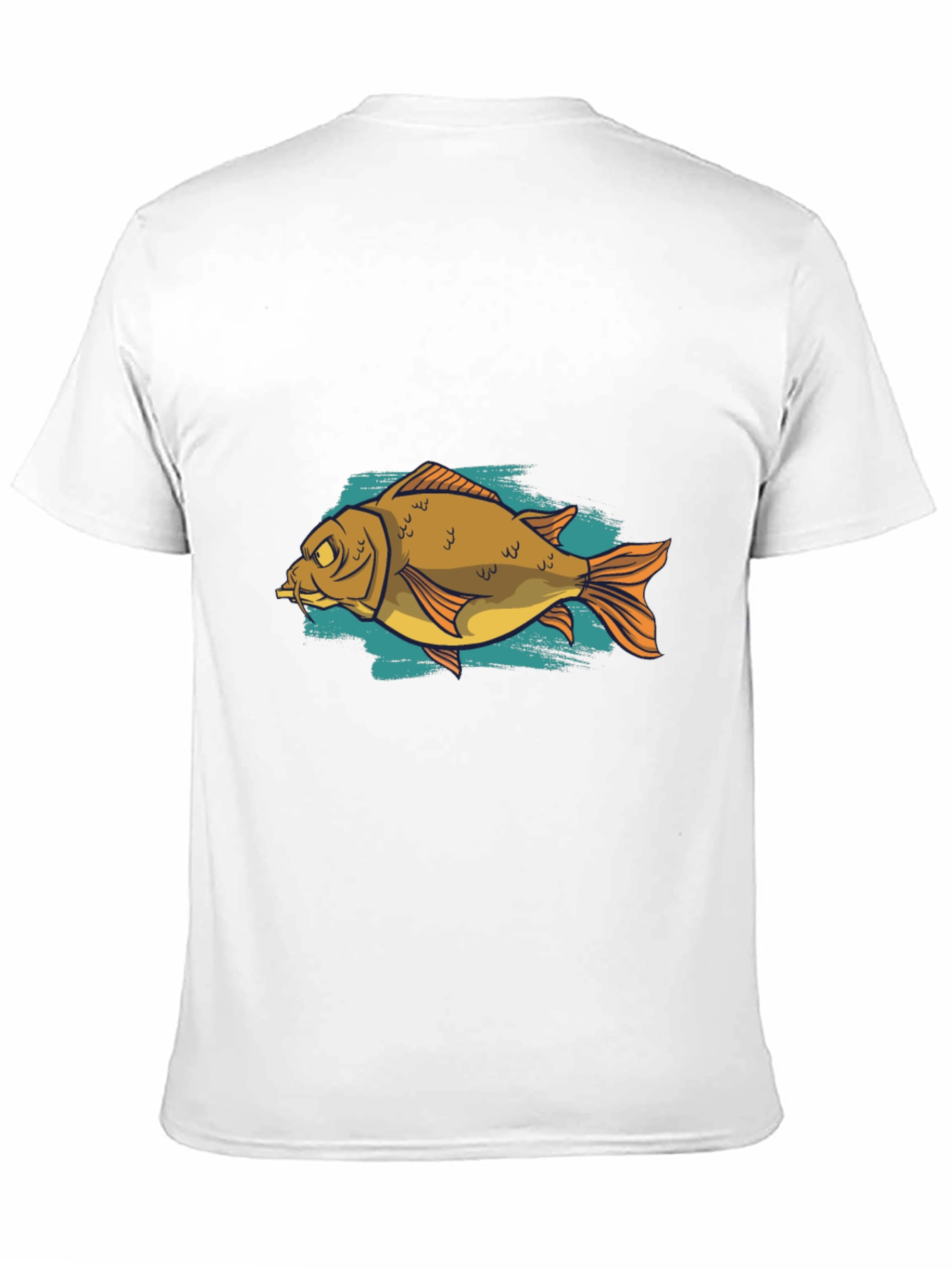 Funny Fish Graphic Black T-Shirt