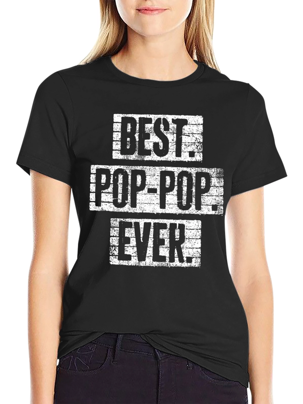 Best Pop-Pop Ever Black Graphic T-Shirt