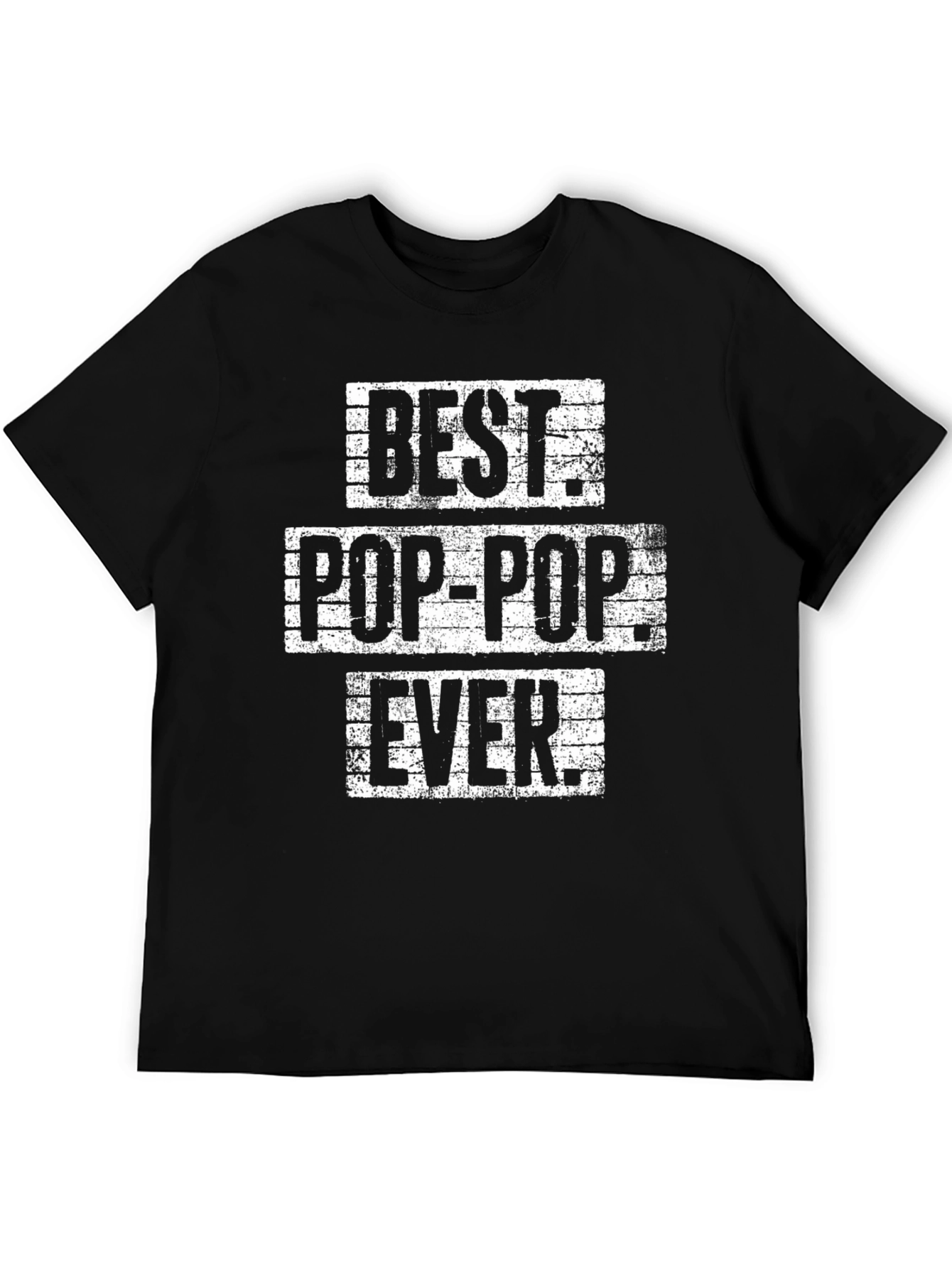 Best Pop-Pop Ever Black Graphic T-Shirt