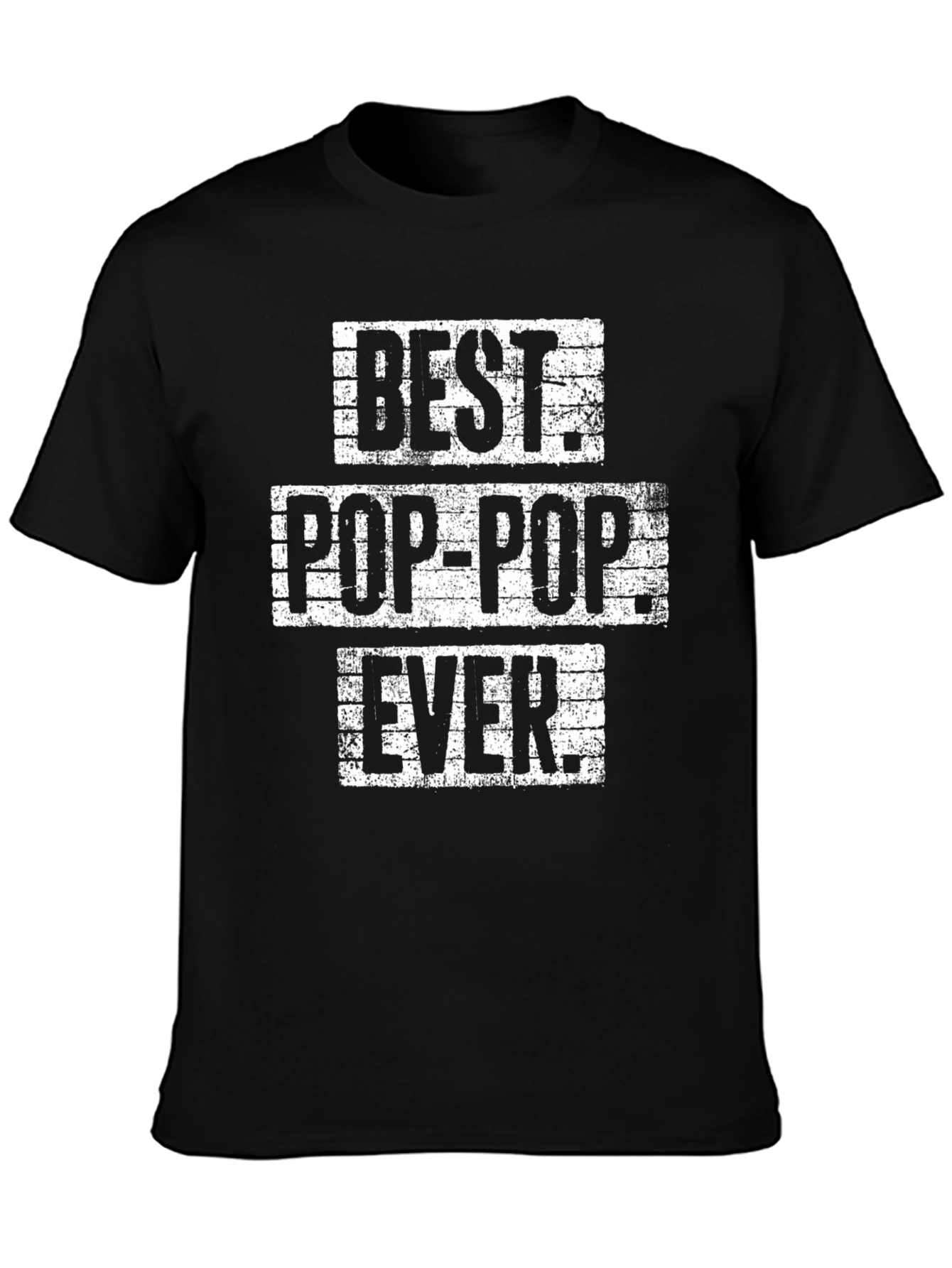 Best Pop-Pop Ever Black Graphic T-Shirt