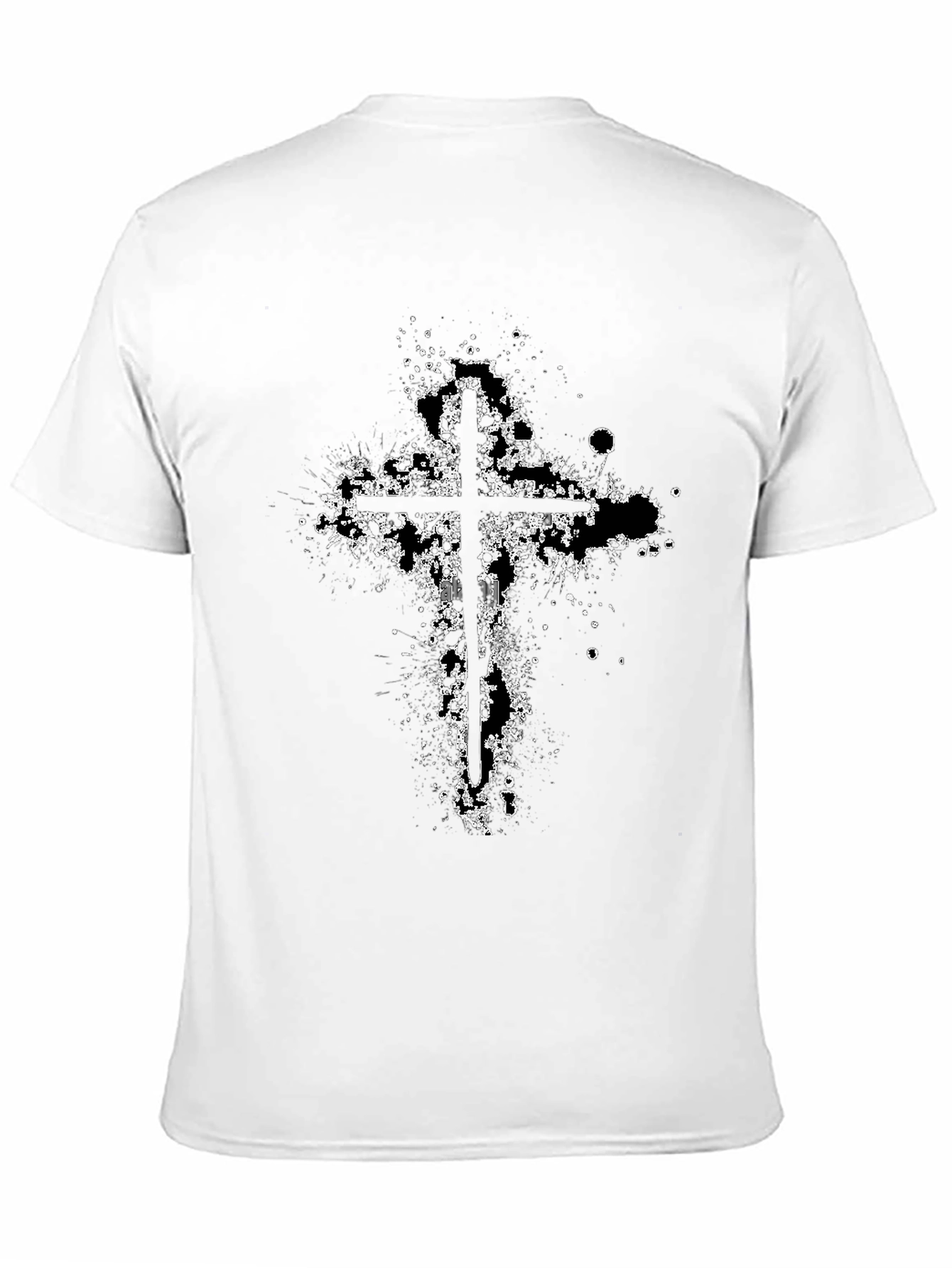 Grunge Cross Graphic T-Shirt