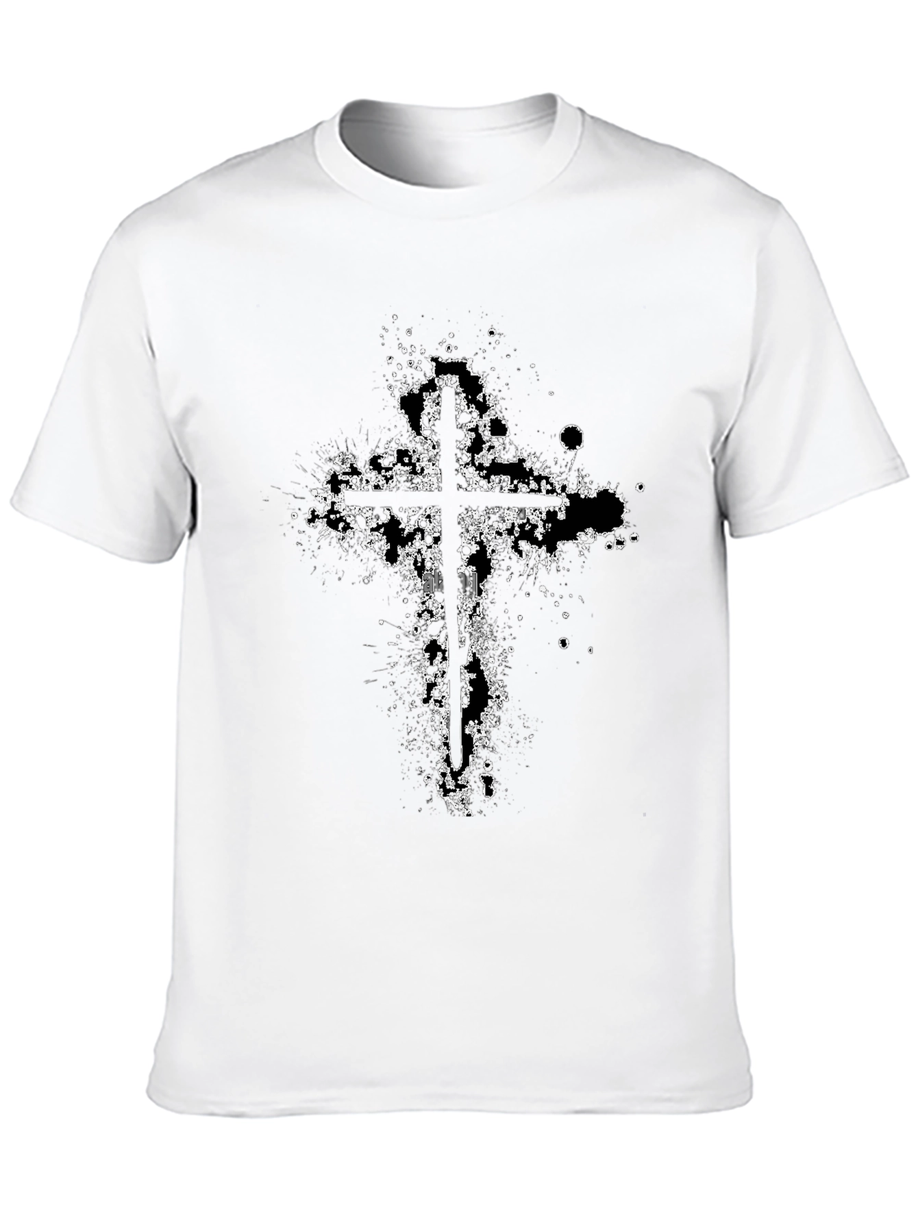 Grunge Cross Graphic T-Shirt