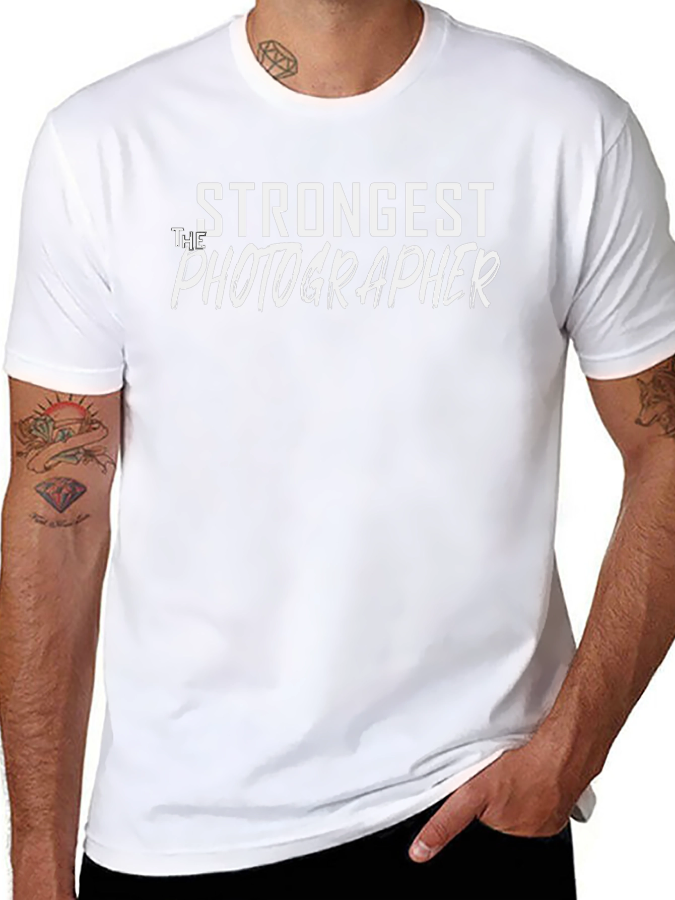 Strongest Photographer Graphic Tee - Black