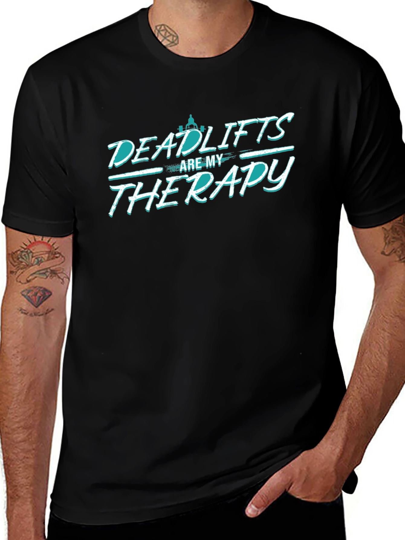 Deadlifts Are My Therapy Graphic Tee