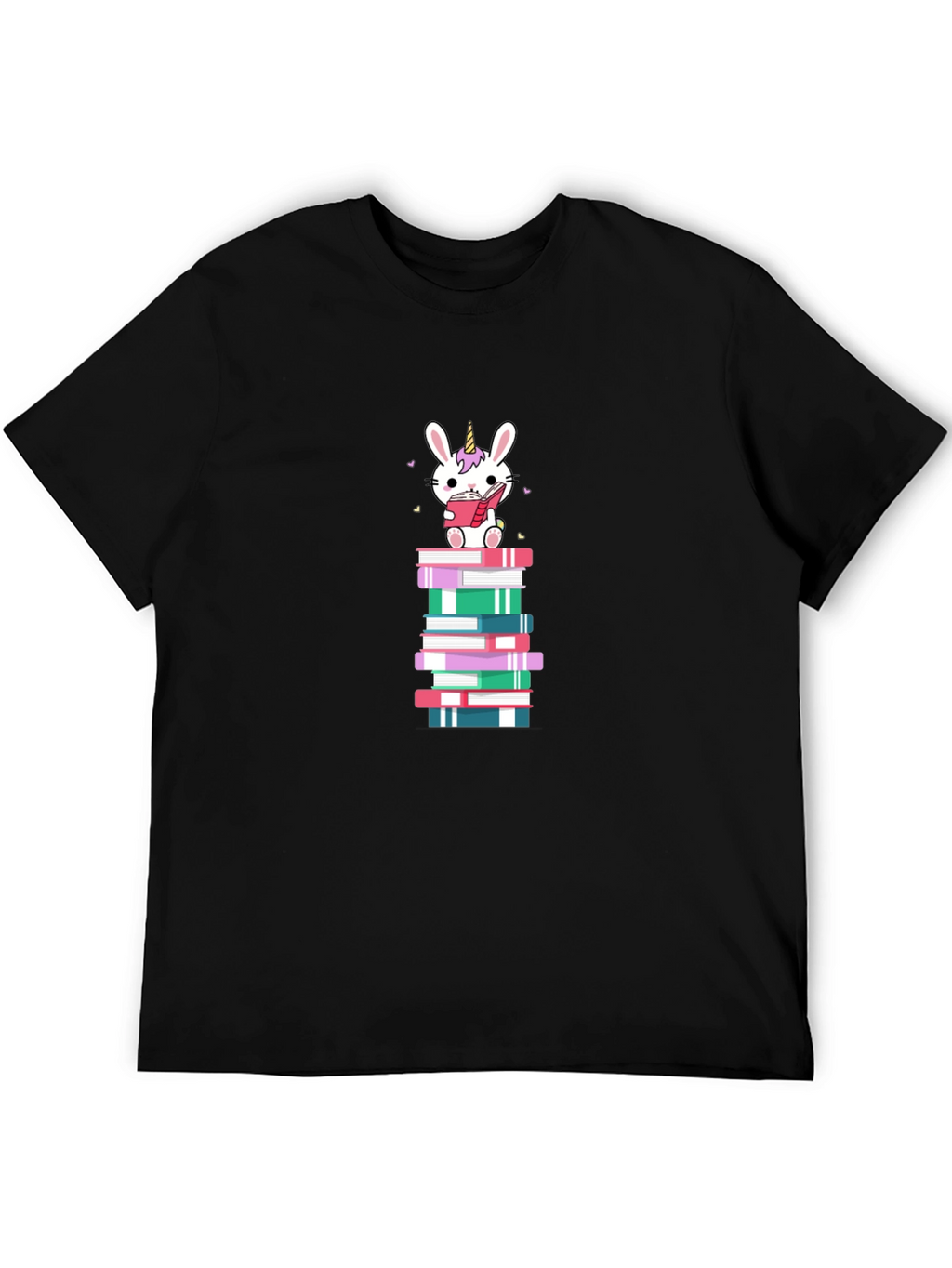 Unicorn Bunny Reading Book T-Shirt