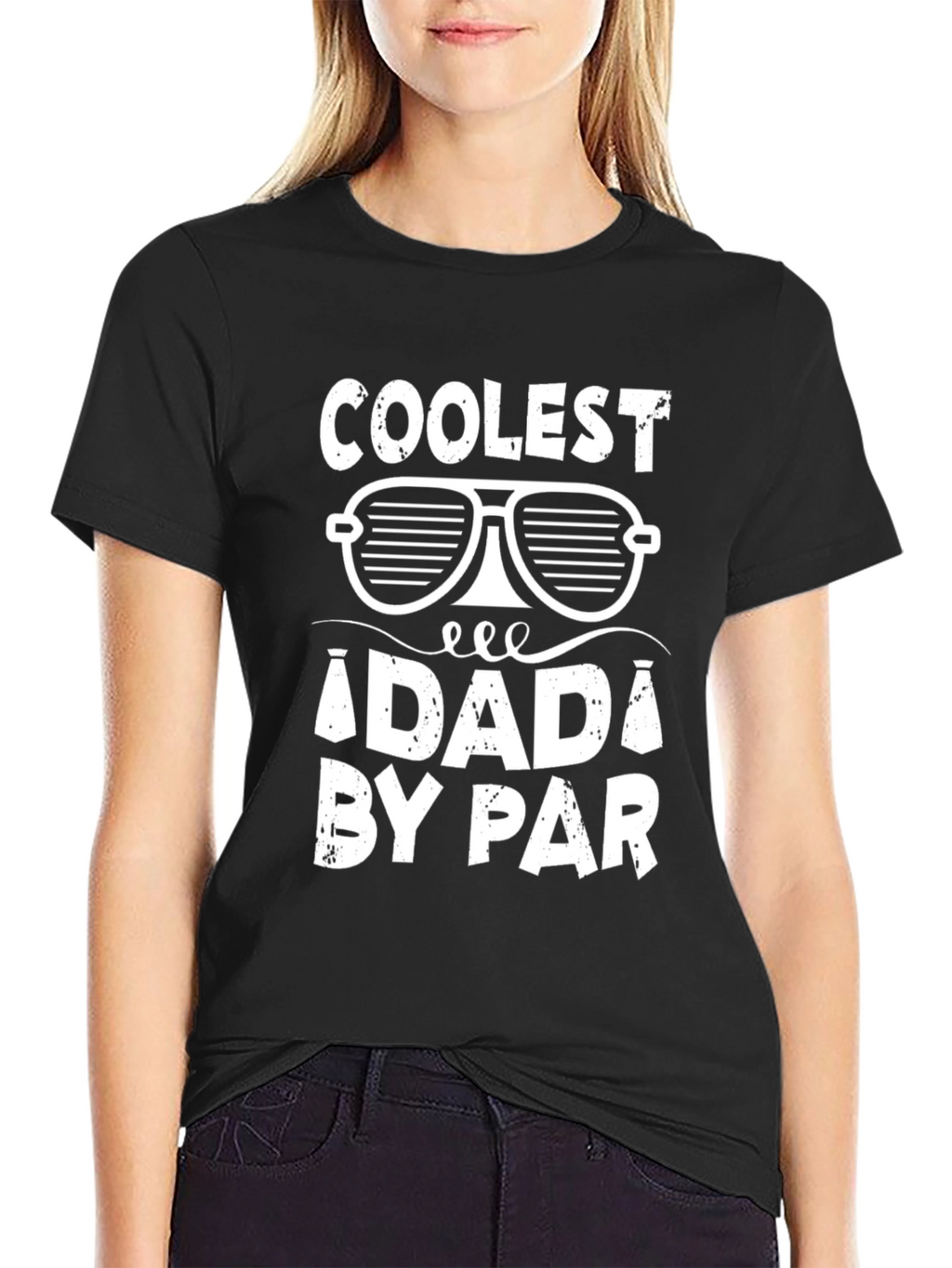 Coolest Daddy By Par Black T-Shirt