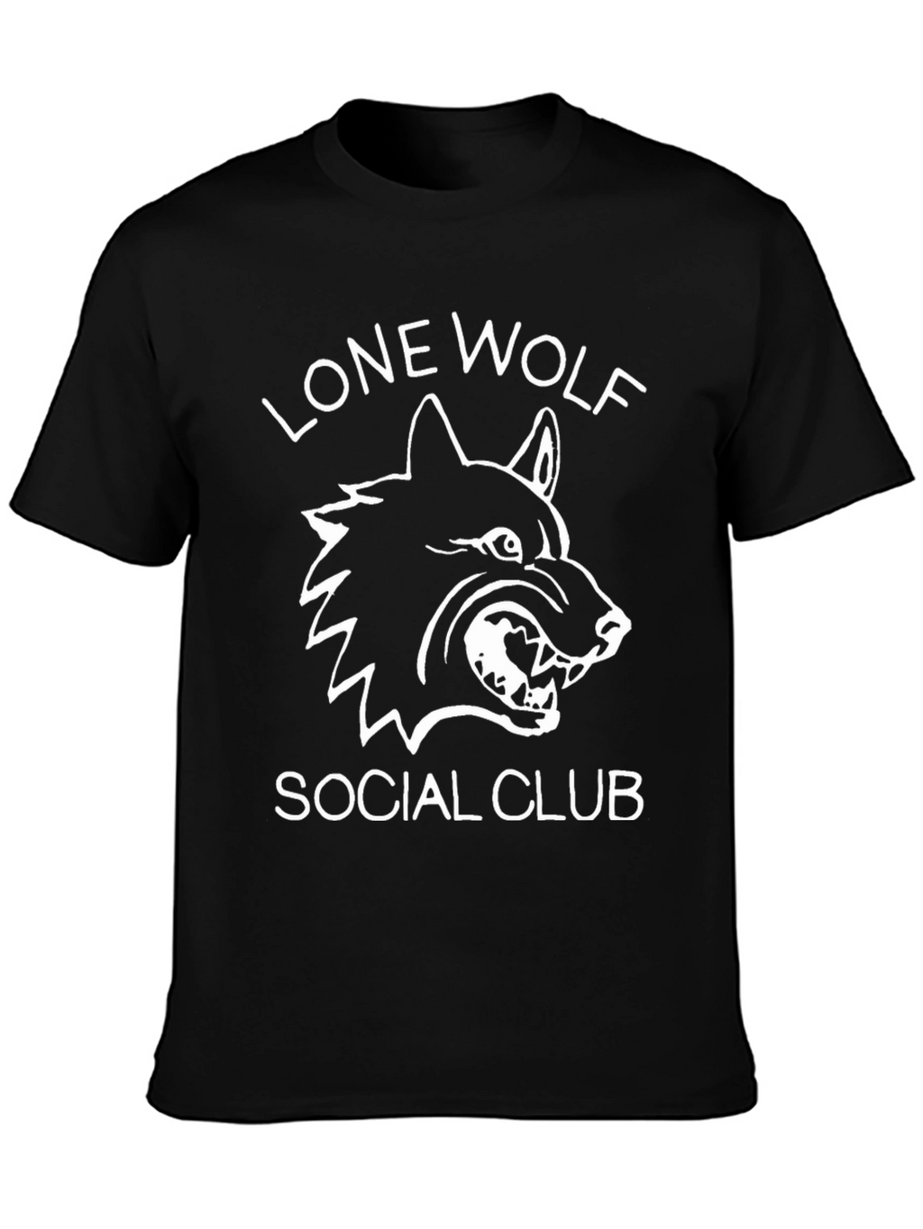 Lone Wolf Social Club Black Graphic T-Shirt