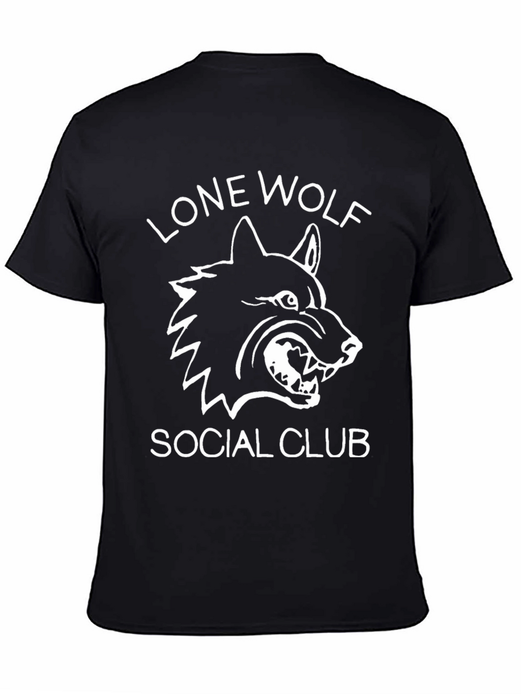 Lone Wolf Social Club Black Graphic T-Shirt
