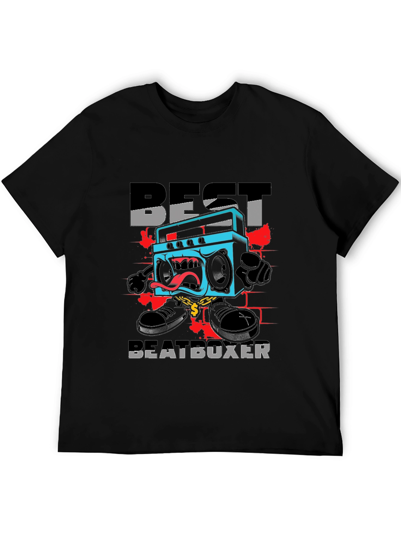 Best Beatboxer Graphic Tee - Black Cotton T-Shirt