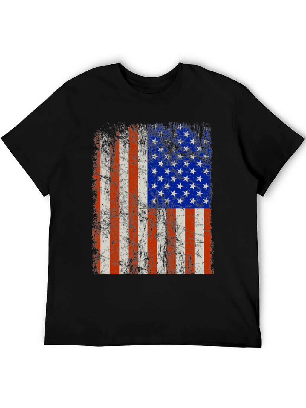 Distressed American Flag Graphic Tee
