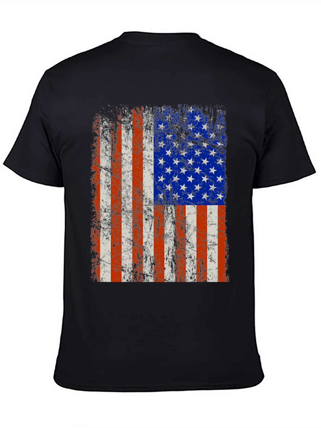 Distressed American Flag Graphic Tee