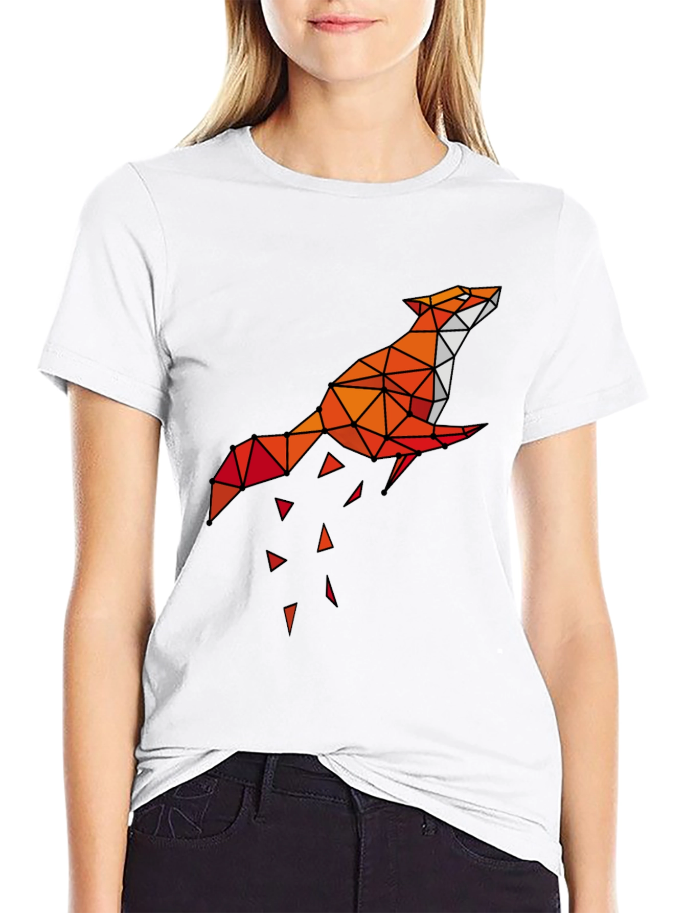 Geometric Fox Graphic Tee - Modern Menswear