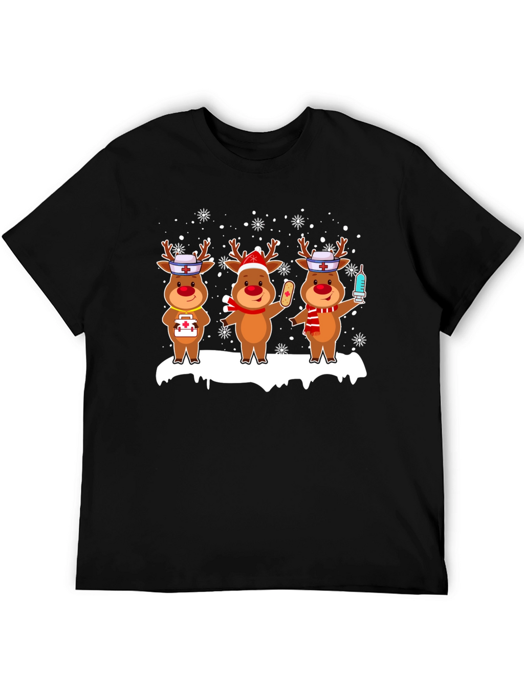 Nurse Reindeer Christmas T-Shirt