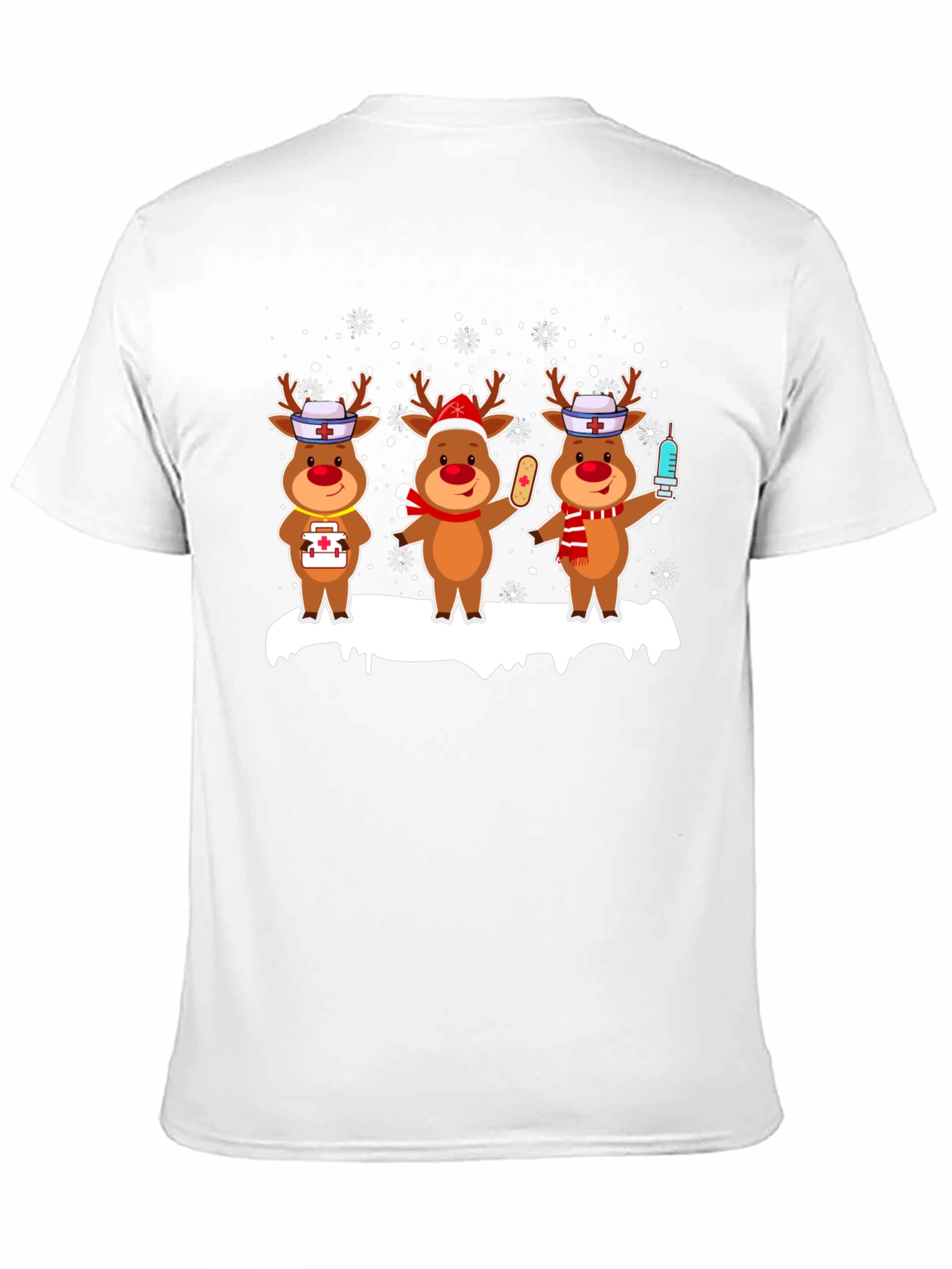 Nurse Reindeer Christmas T-Shirt