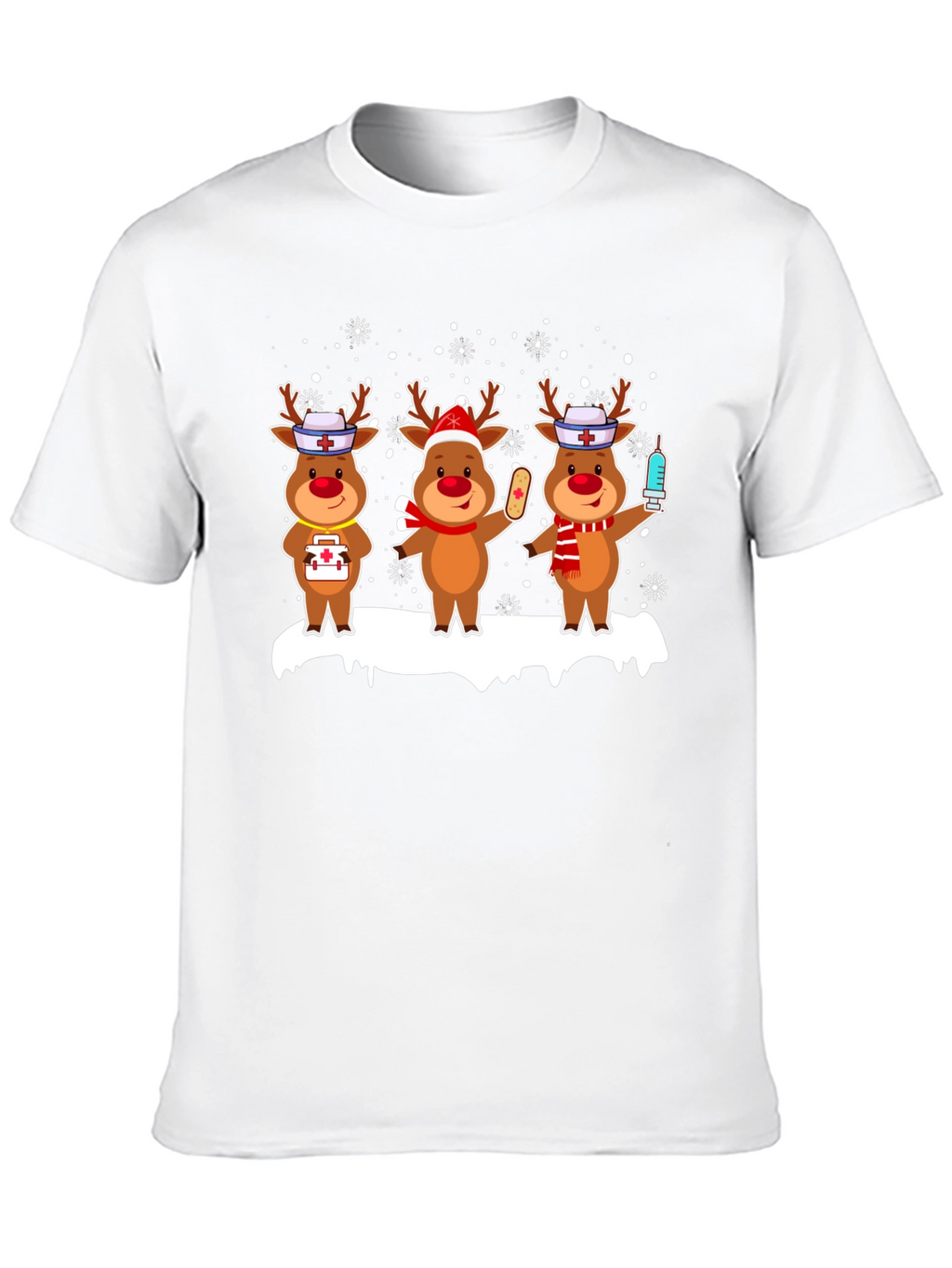 Nurse Reindeer Christmas T-Shirt