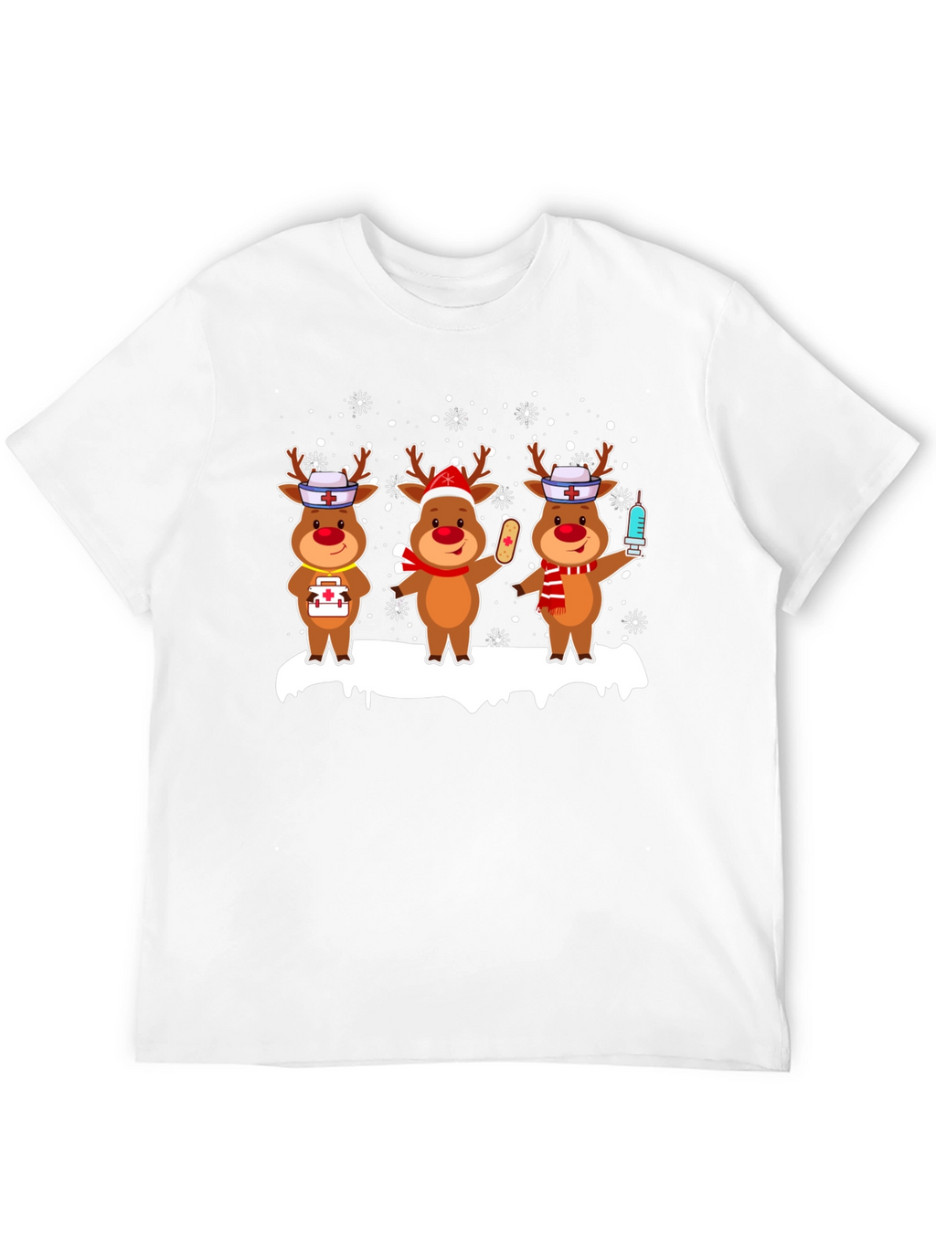 Nurse Reindeer Christmas T-Shirt