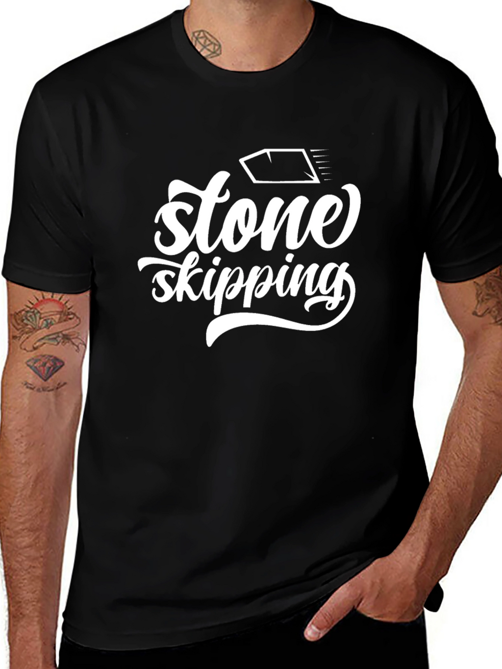 Stone Skipping Graphic T-Shirt