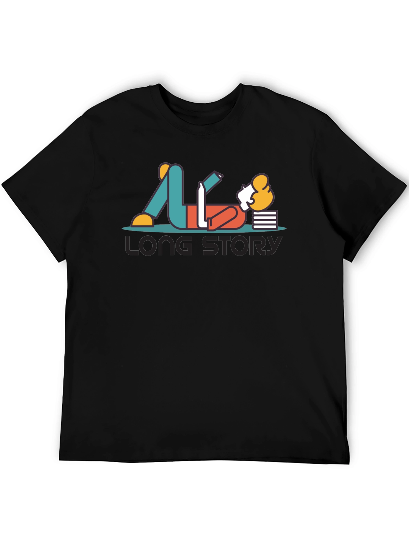 Long Story T-Shirt - Relaxed Reader Graphic Tee