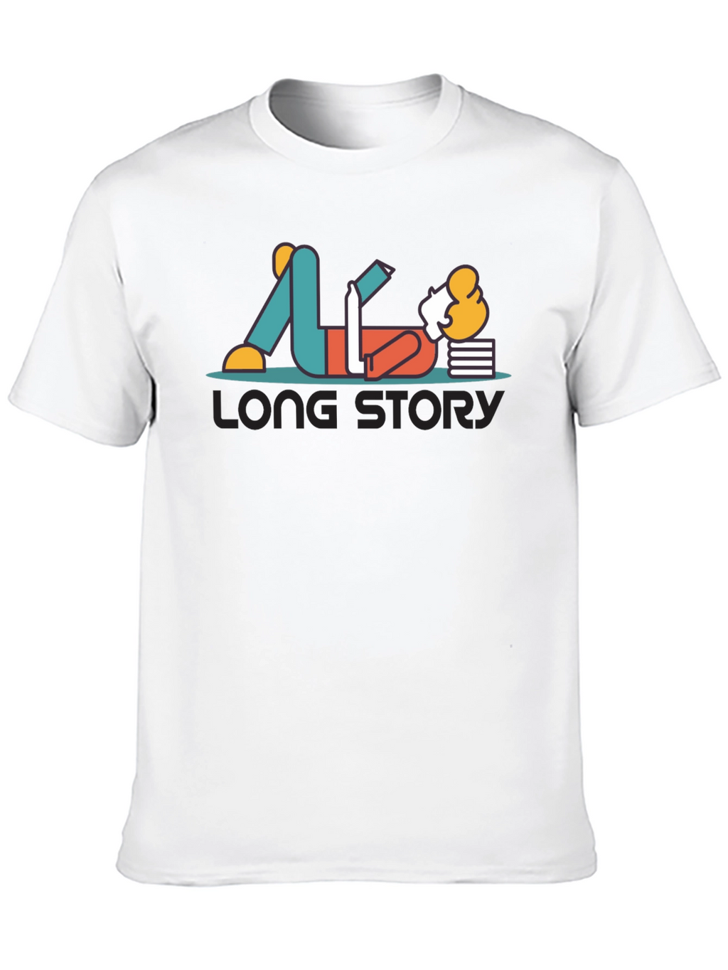 Long Story T-Shirt - Relaxed Reader Graphic Tee