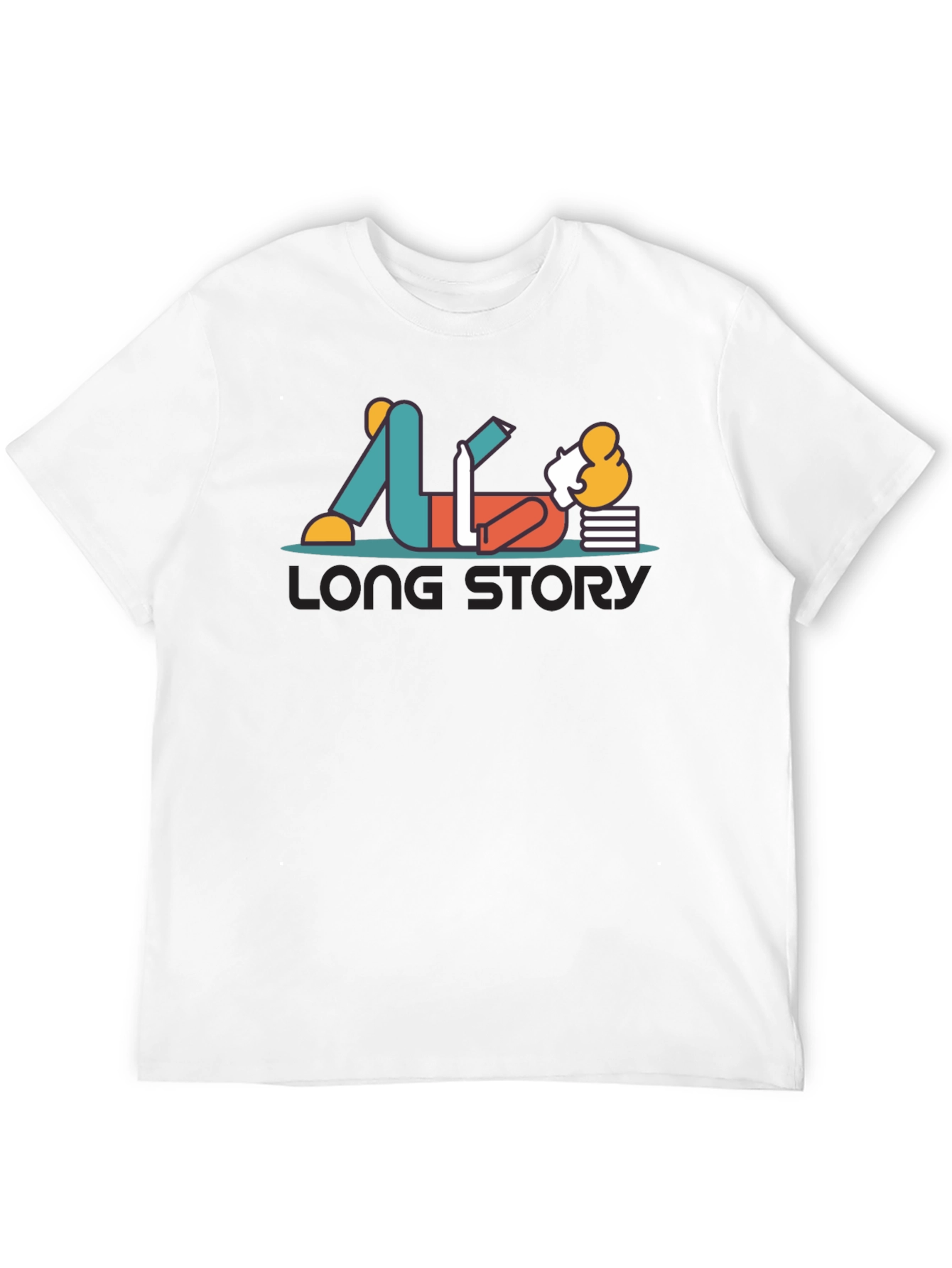 Long Story T-Shirt - Relaxed Reader Graphic Tee