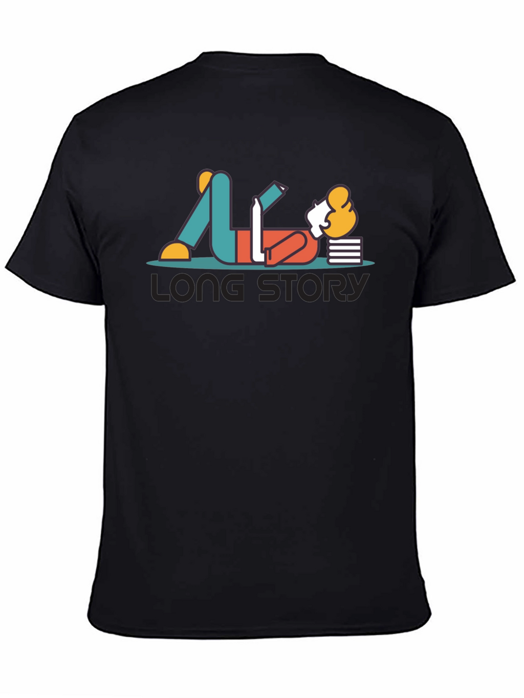 Long Story T-Shirt - Relaxed Reader Graphic Tee