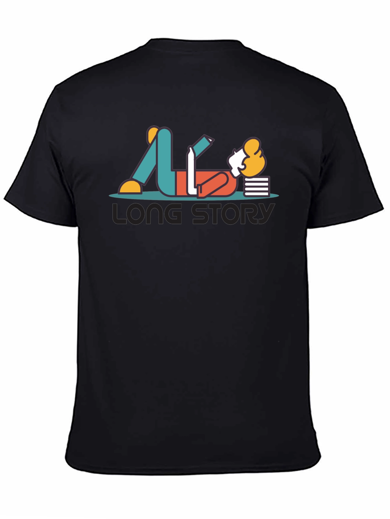 Long Story T-Shirt - Relaxed Reader Graphic Tee