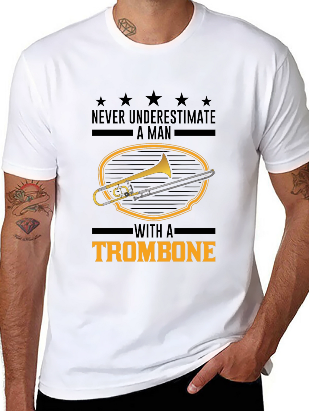 Trombone Player T-Shirt: Never Underestimate